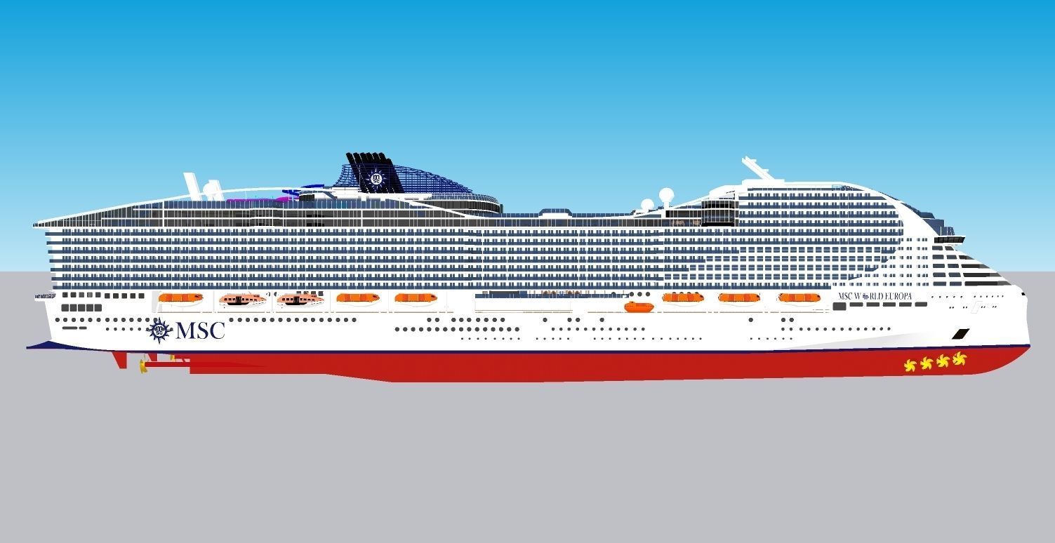 MSC WORLD EUROPA 3D model_4