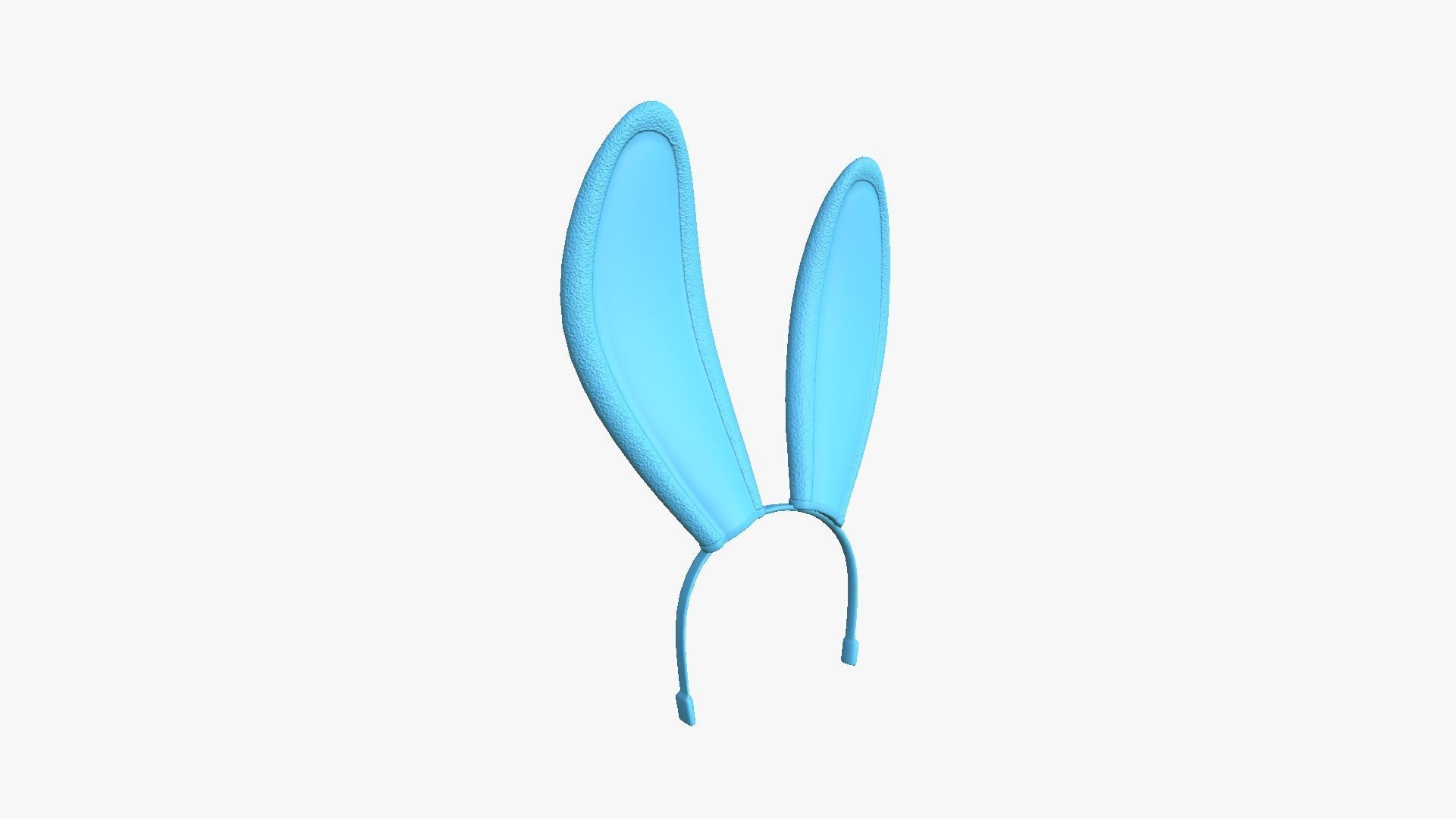 Furry Ears Tiara C02 Pink - Headband Character Design Low-poly 3D model_8