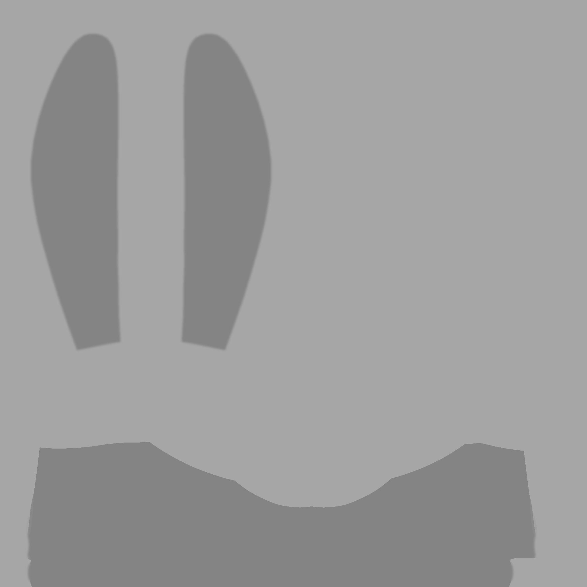 Furry Ears Tiara C02 Pink - Headband Character Design Low-poly 3D model_21