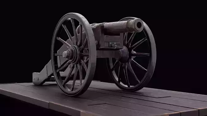 Old realistic cannon