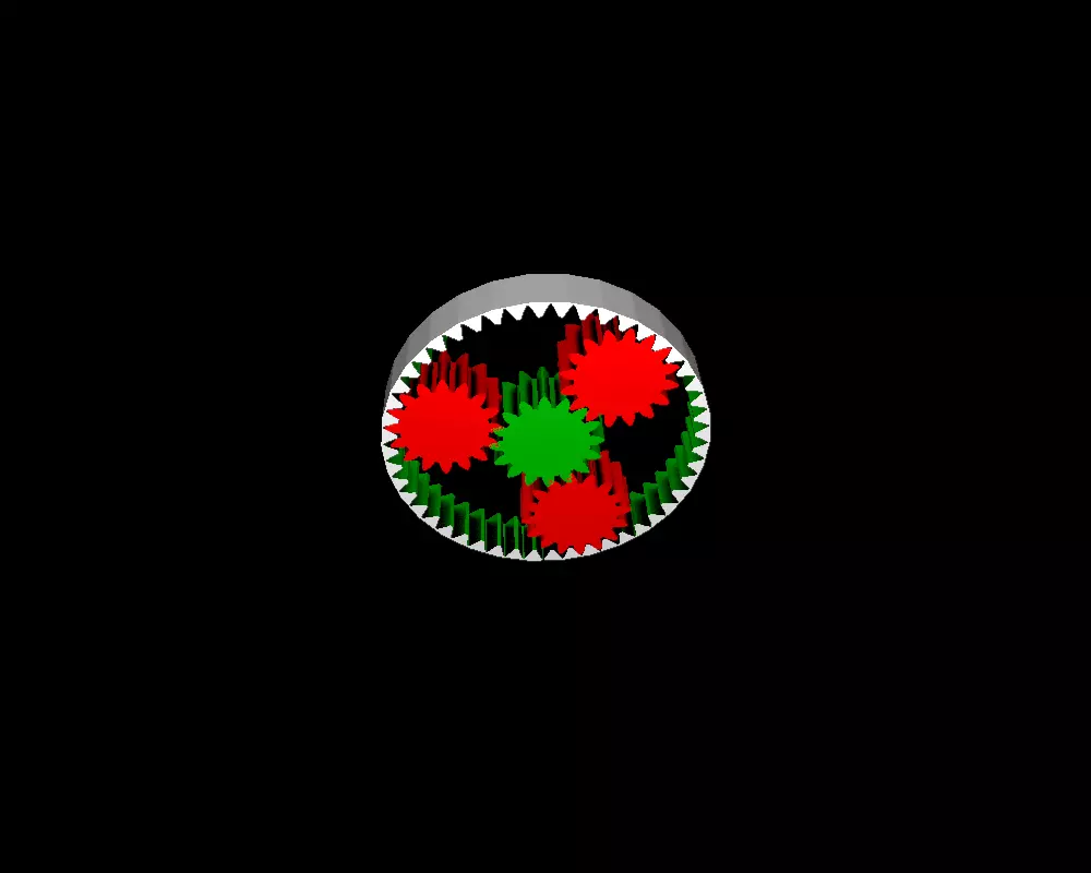 Planetary Gear System 3D model_0