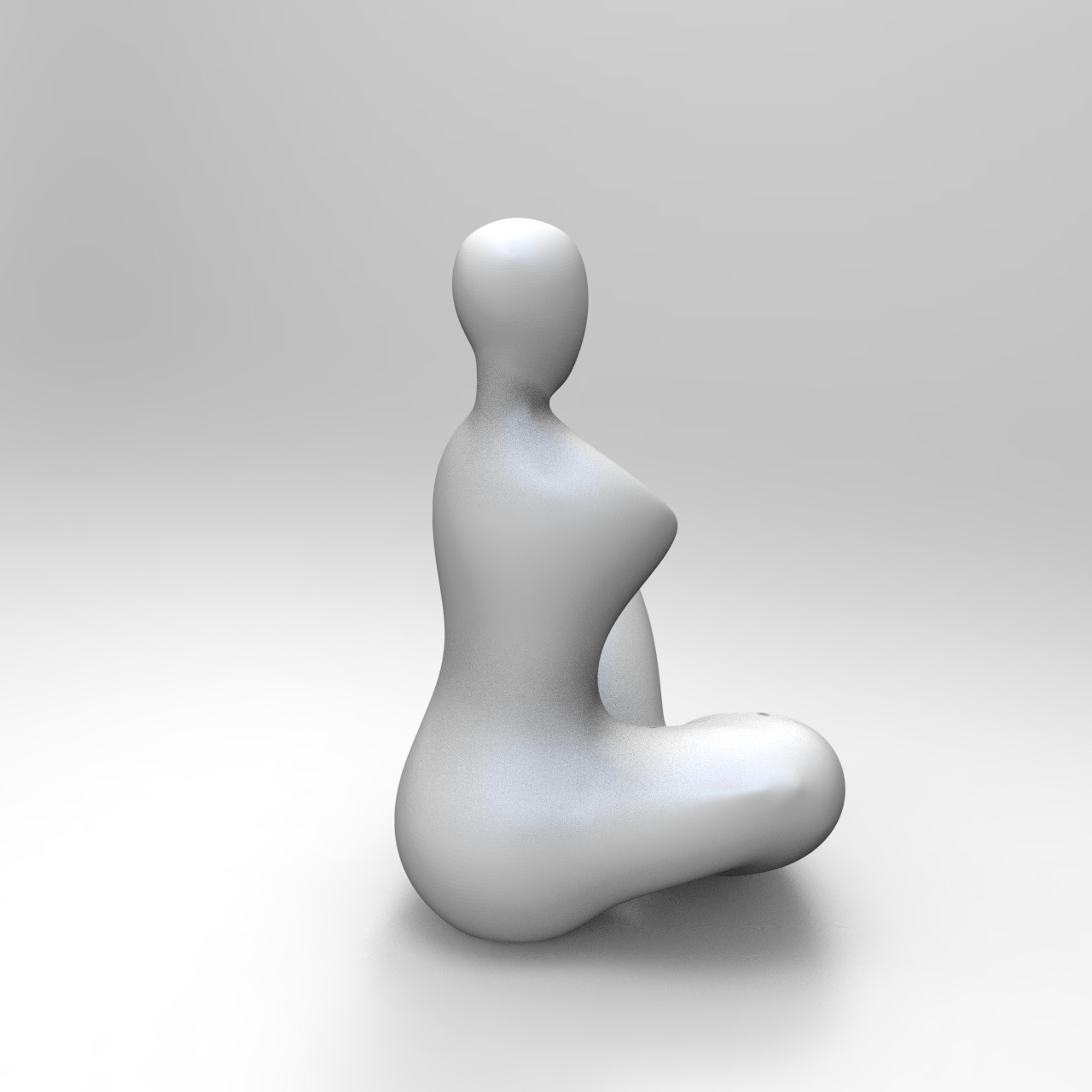 Embrace of Motherhood - 3D Sculpture Design 3D print model_5