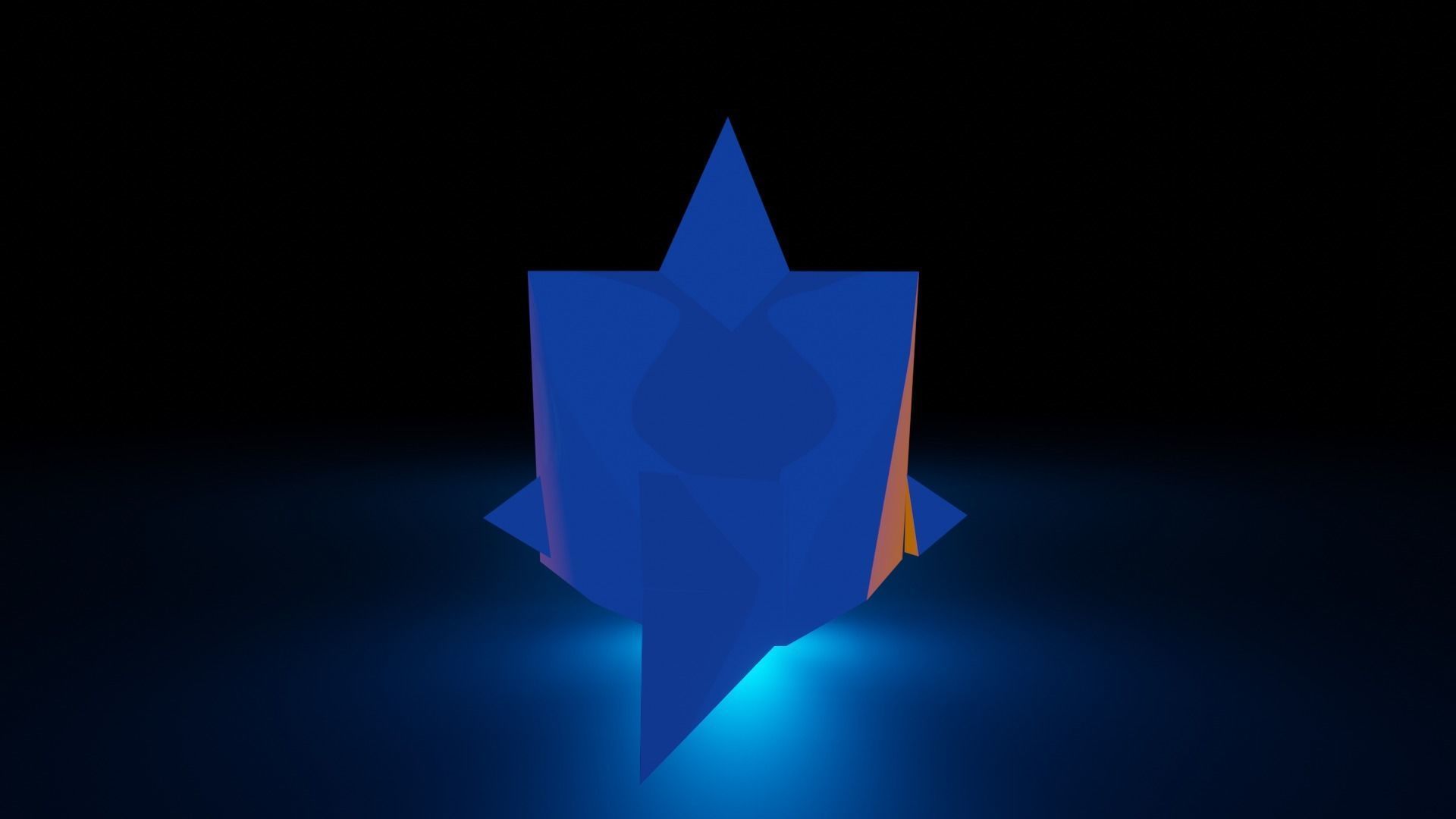 Sharky - The Shark  Low-poly 3D model_13