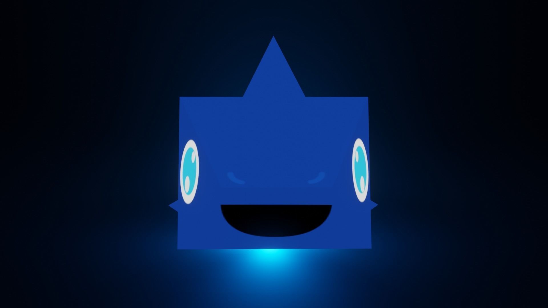 Sharky - The Shark  Low-poly 3D model_16