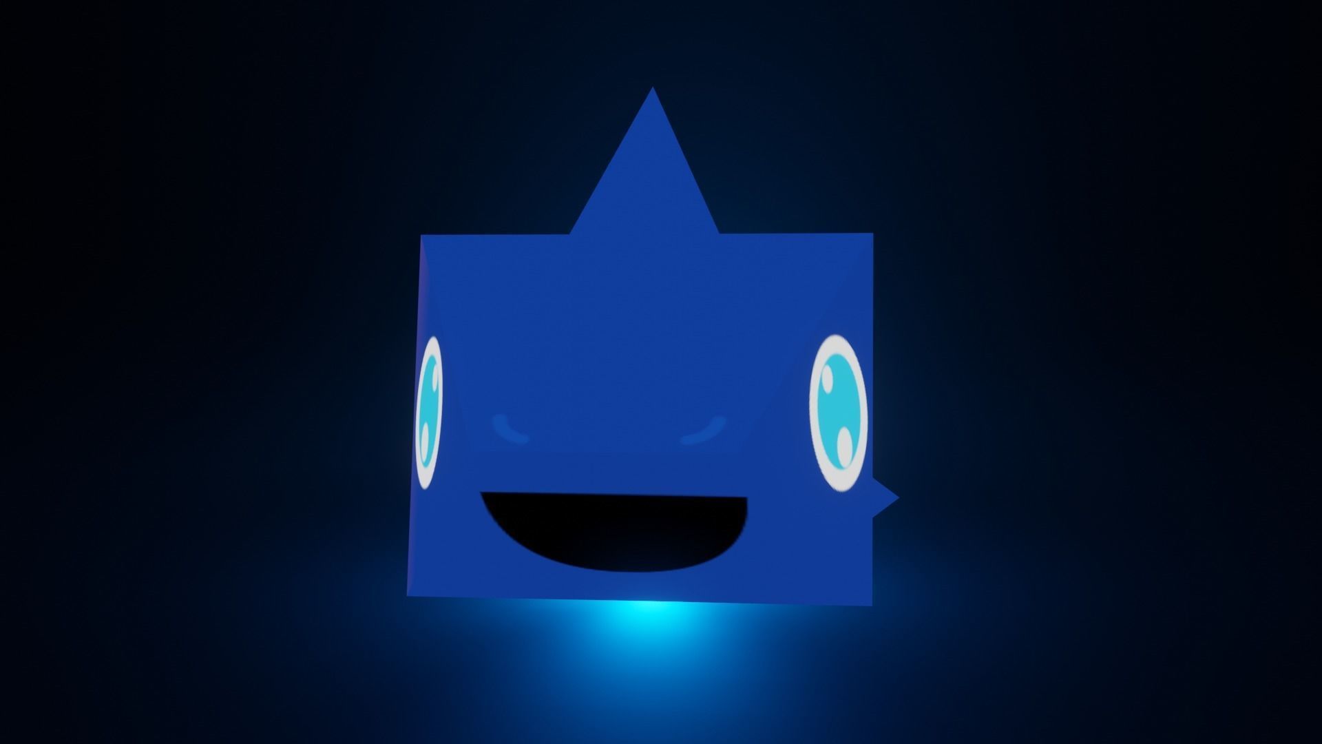 Sharky - The Shark  Low-poly 3D model_8