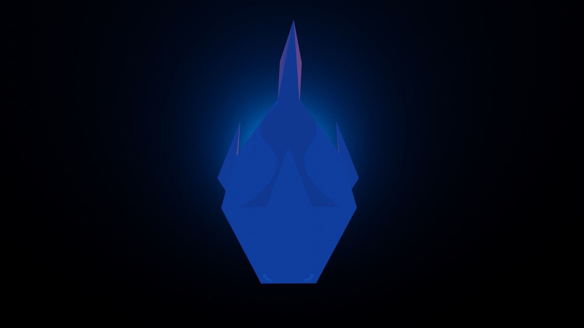 Sharky - The Shark  Low-poly 3D model_7