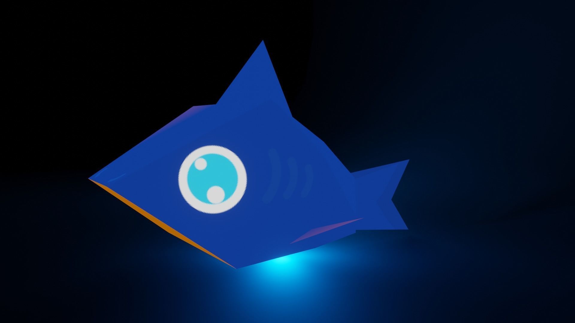 Sharky - The Shark  Low-poly 3D model_14