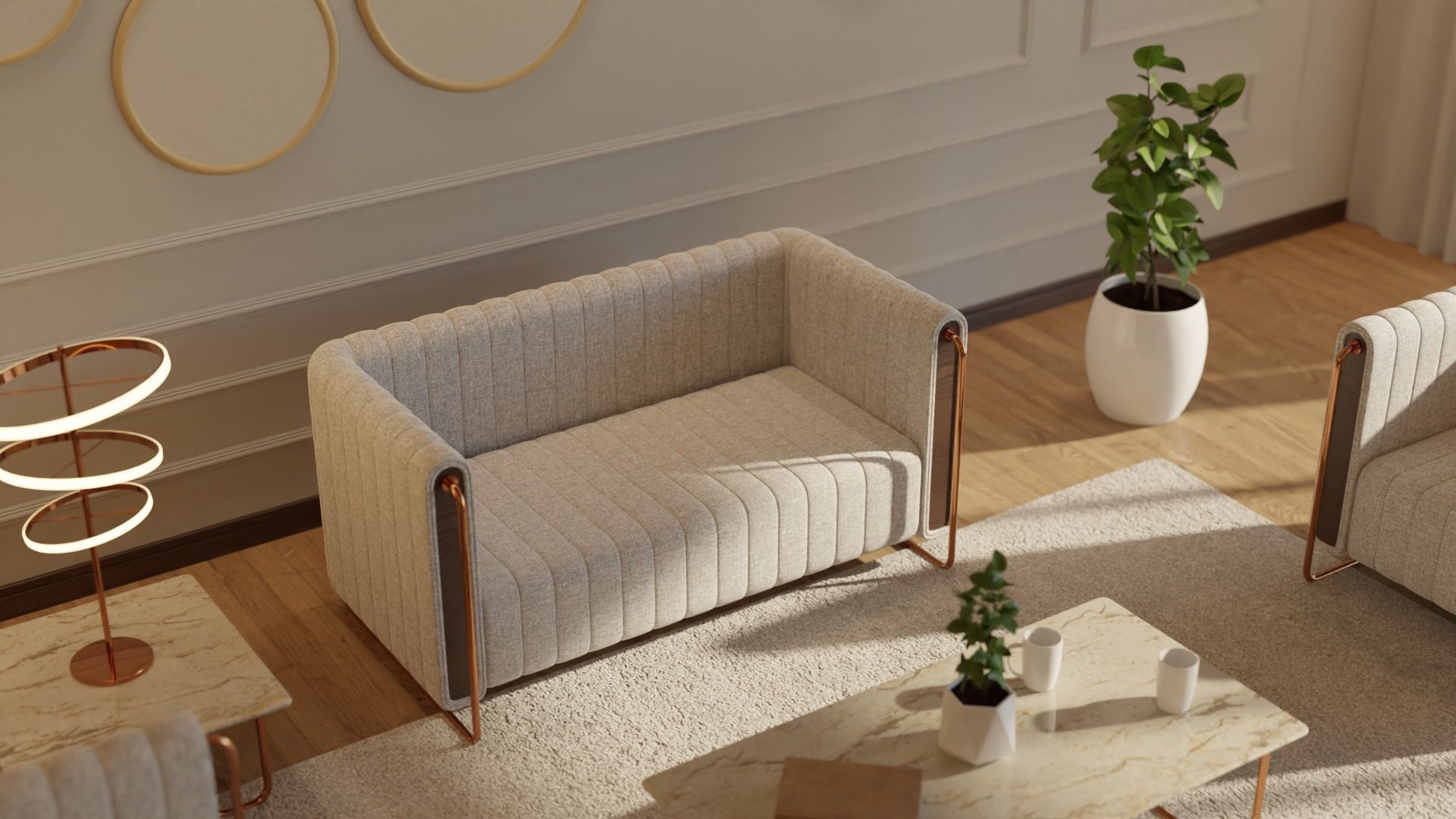 Living Room - 05 Low-poly 3D model_6