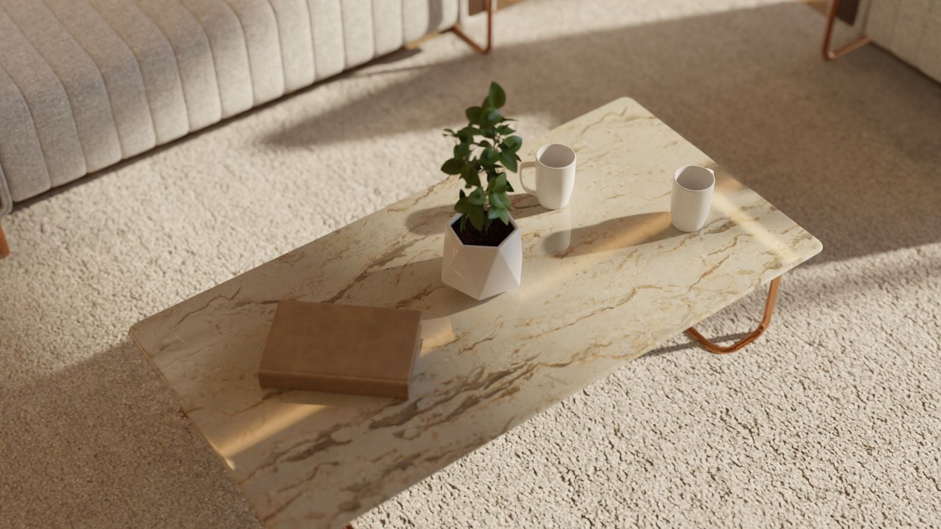 Living Room - 05 Low-poly 3D model_22