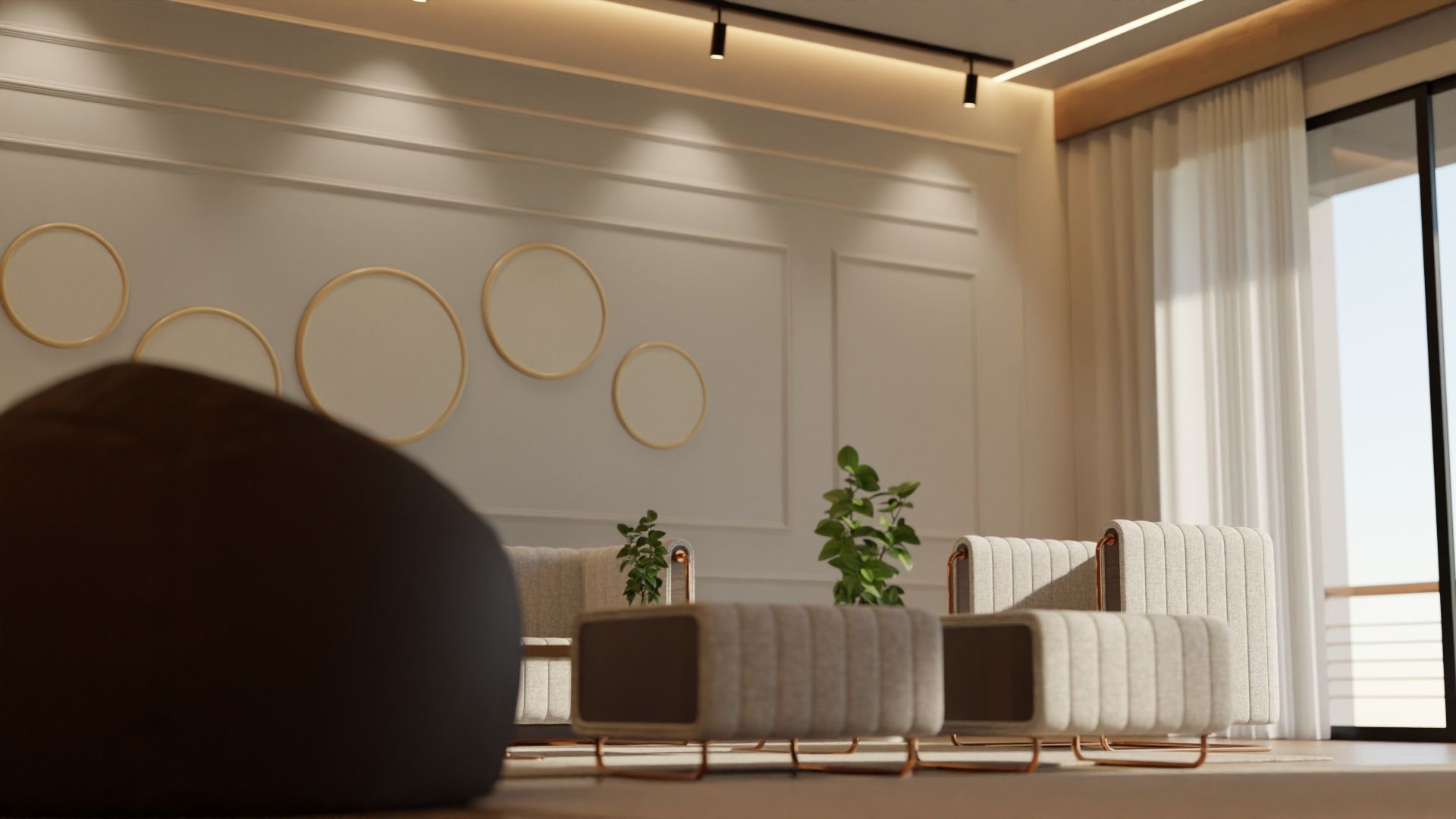 Living Room - 05 Low-poly 3D model_10