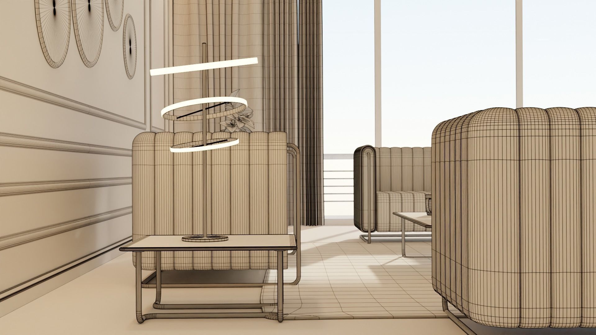 Living Room - 05 Low-poly 3D model_19