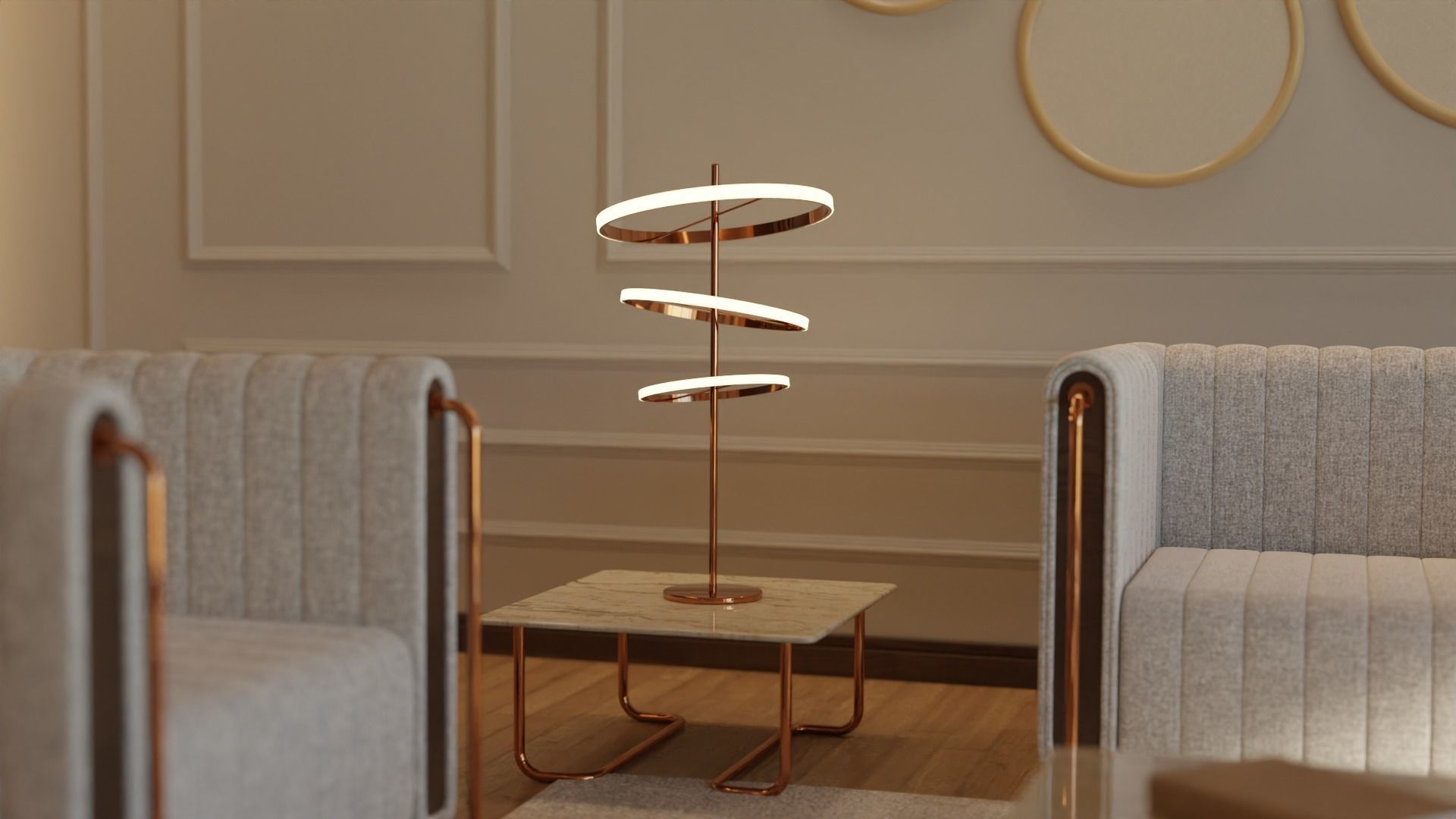 Living Room - 05 Low-poly 3D model_16