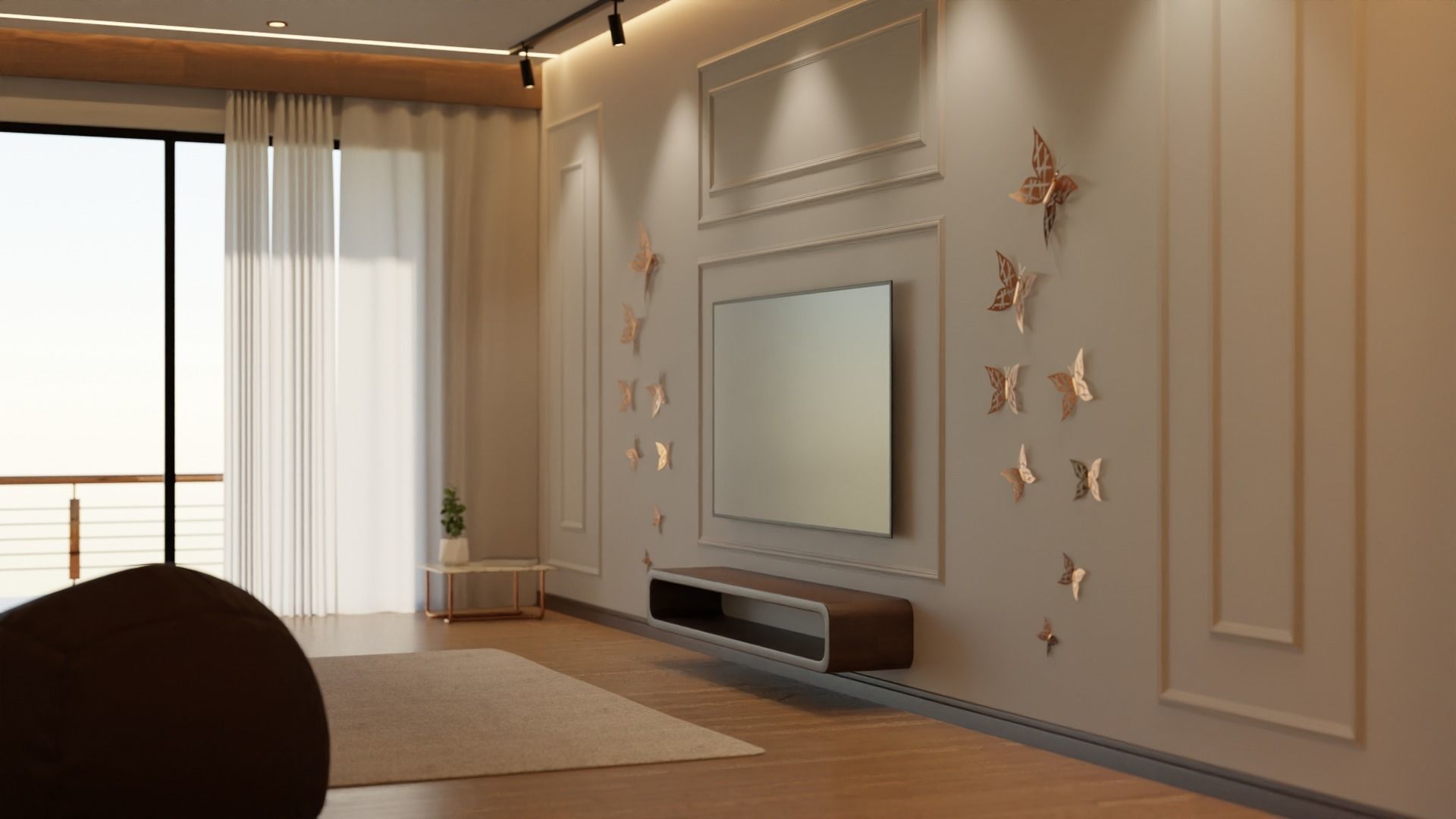 Living Room - 05 Low-poly 3D model_30