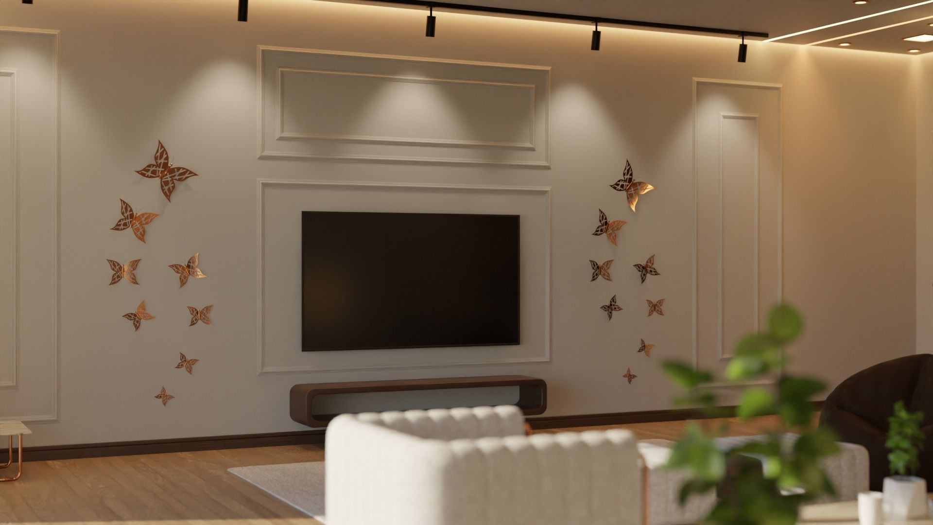 Living Room - 05 Low-poly 3D model_34