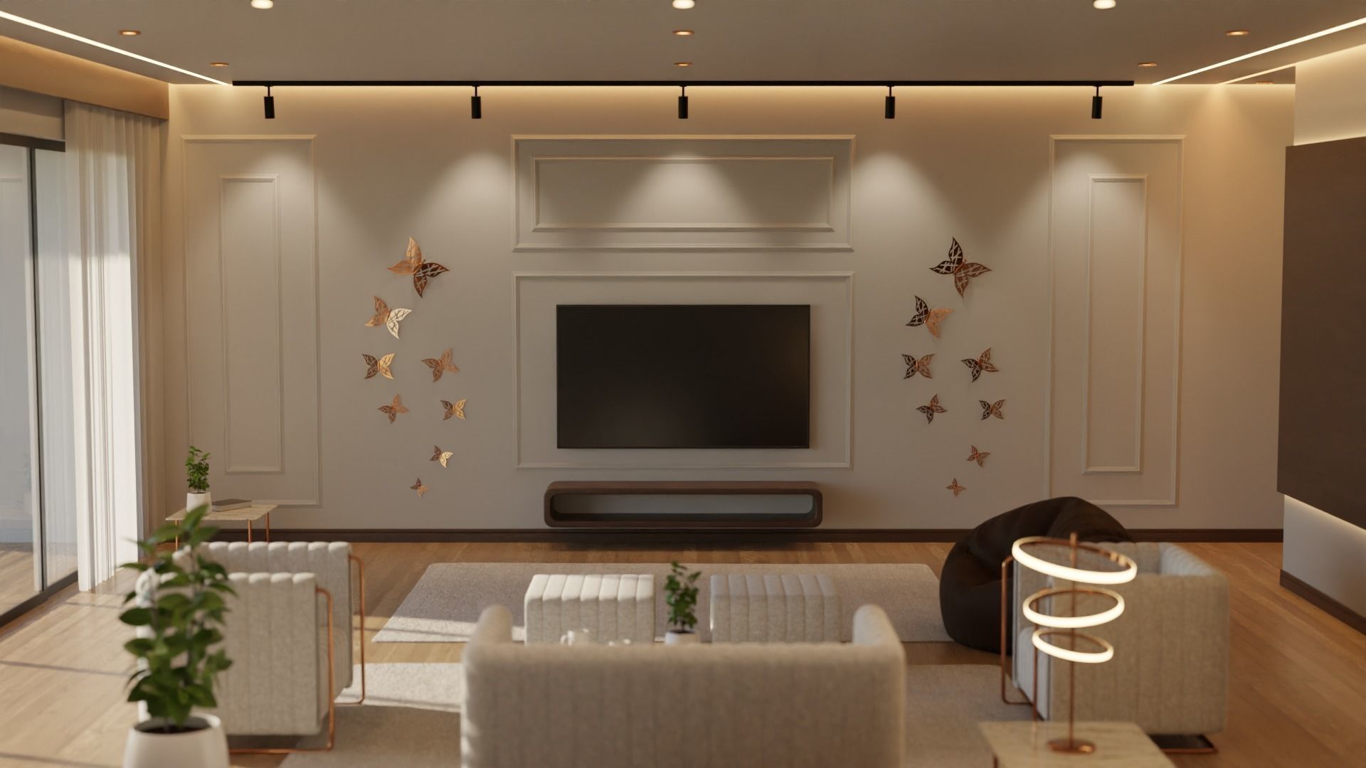 Living Room - 05 Low-poly 3D model_32