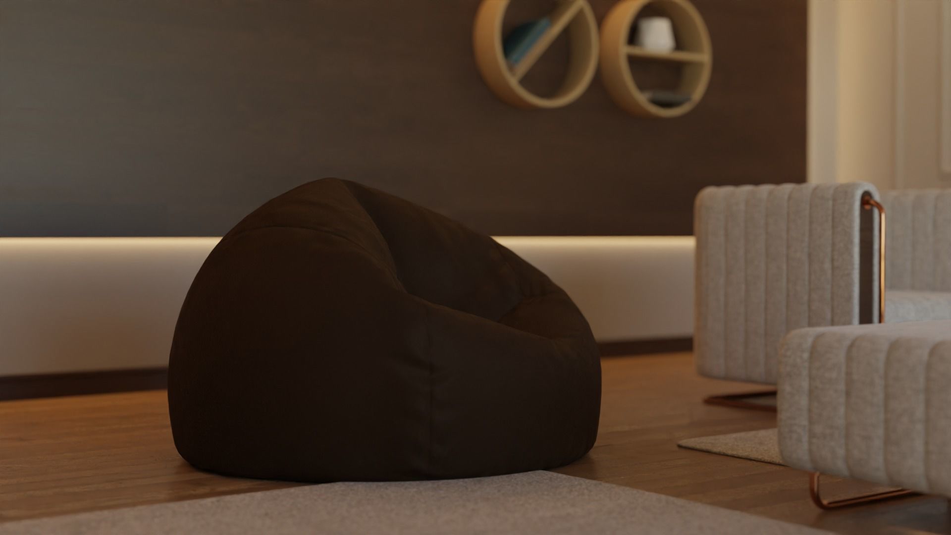 Living Room - 05 Low-poly 3D model_42