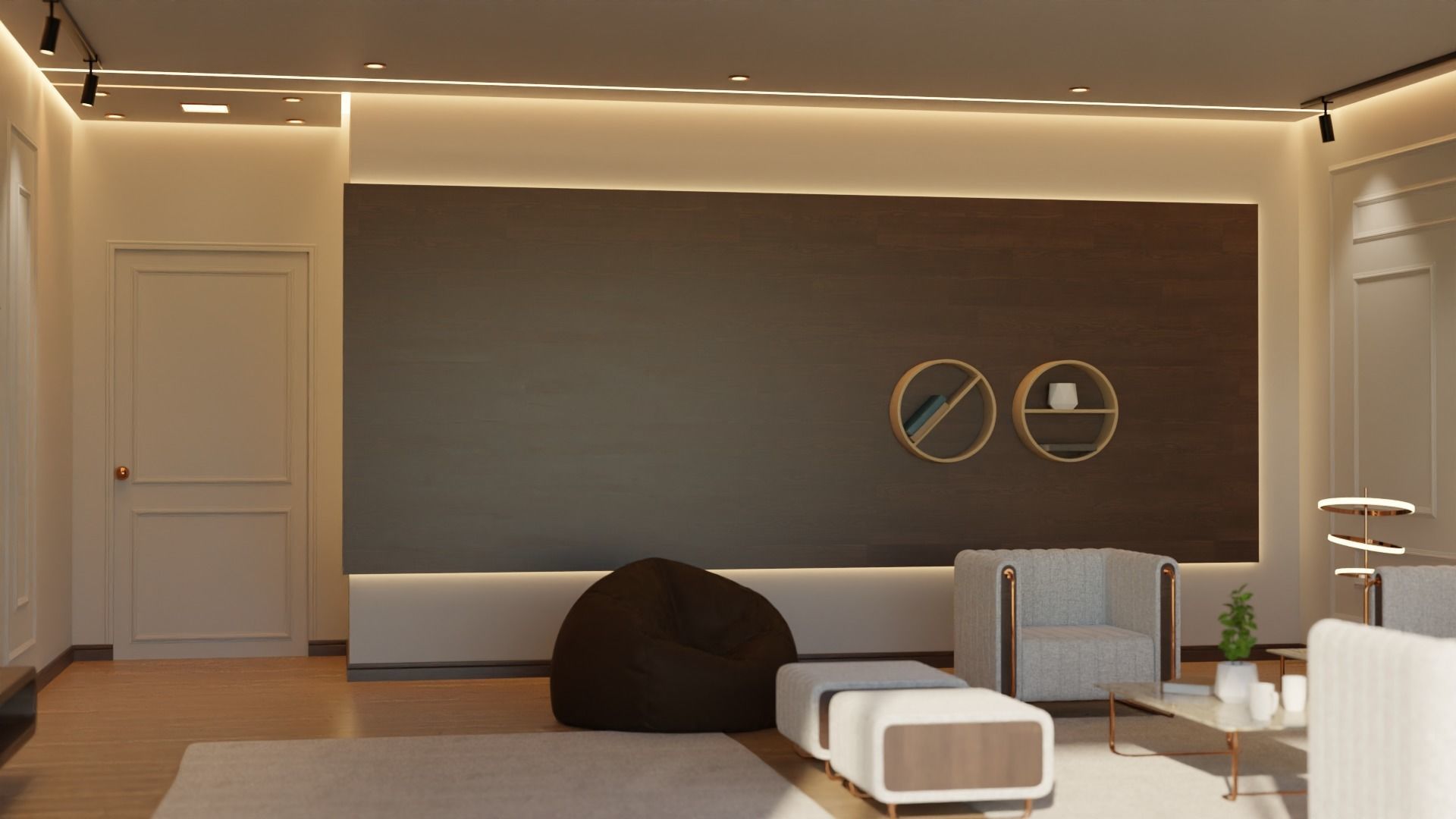 Living Room - 05 Low-poly 3D model_36