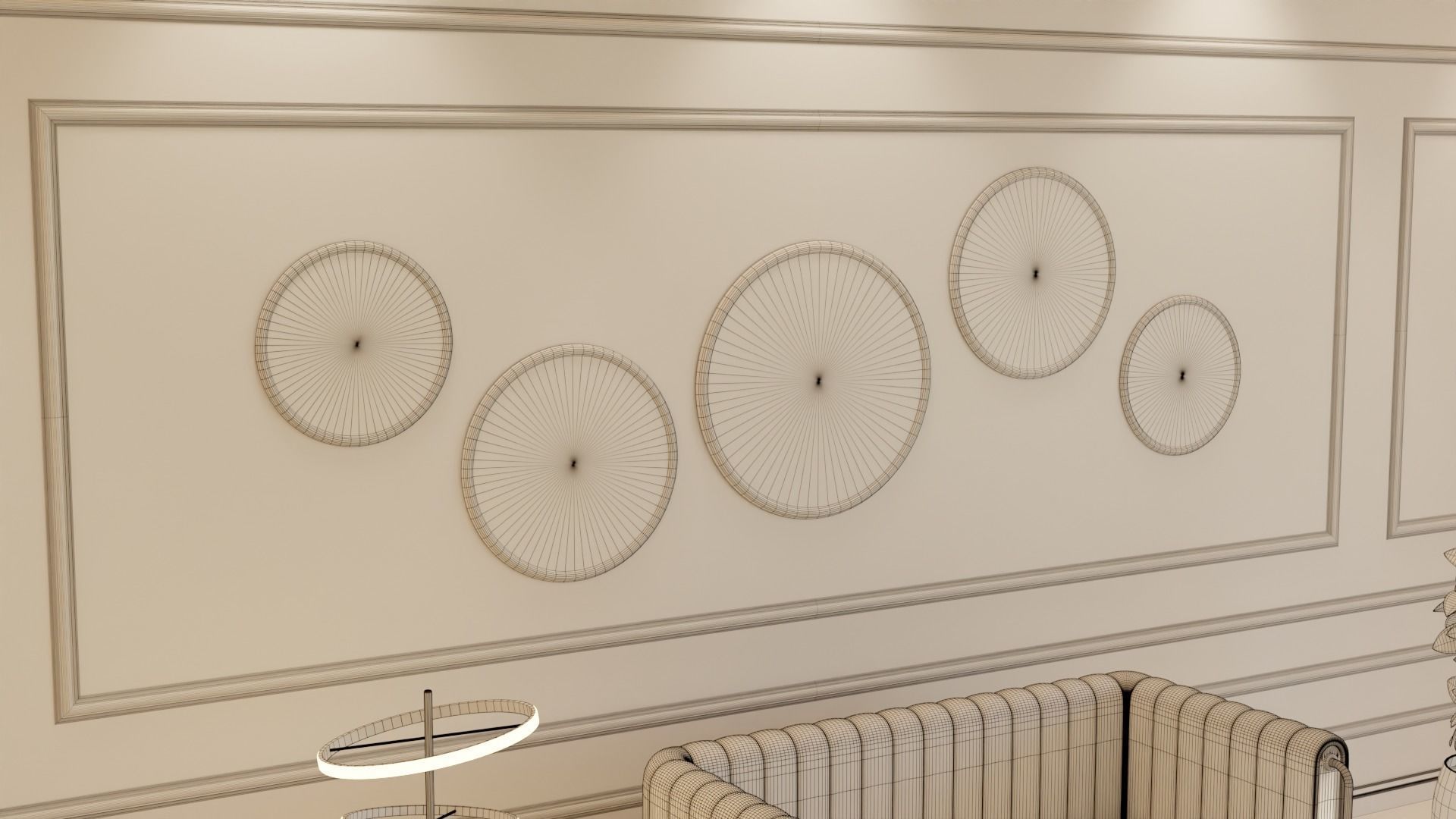 Living Room - 05 Low-poly 3D model_9