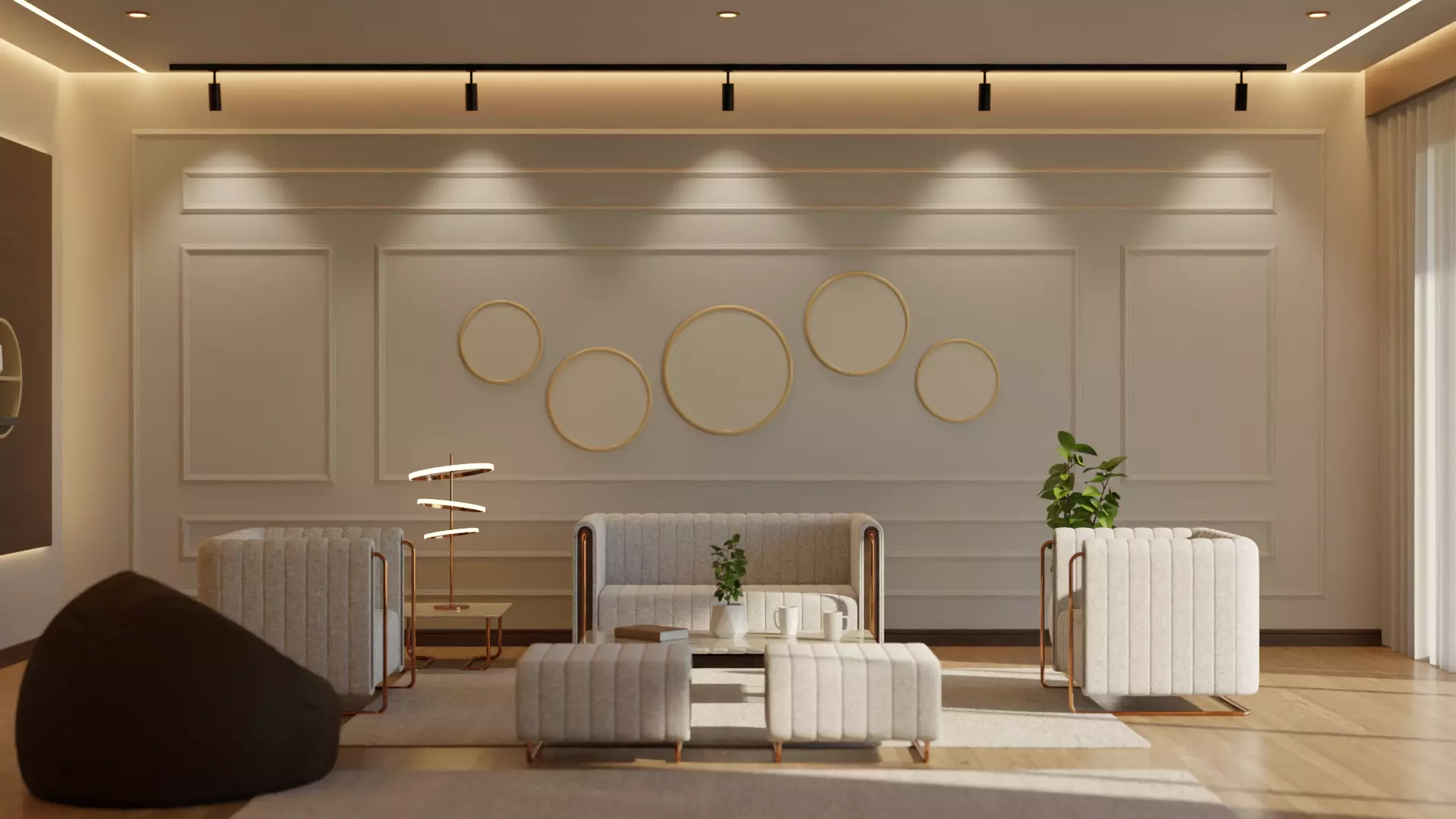 Living Room - 05 Low-poly 3D model_0