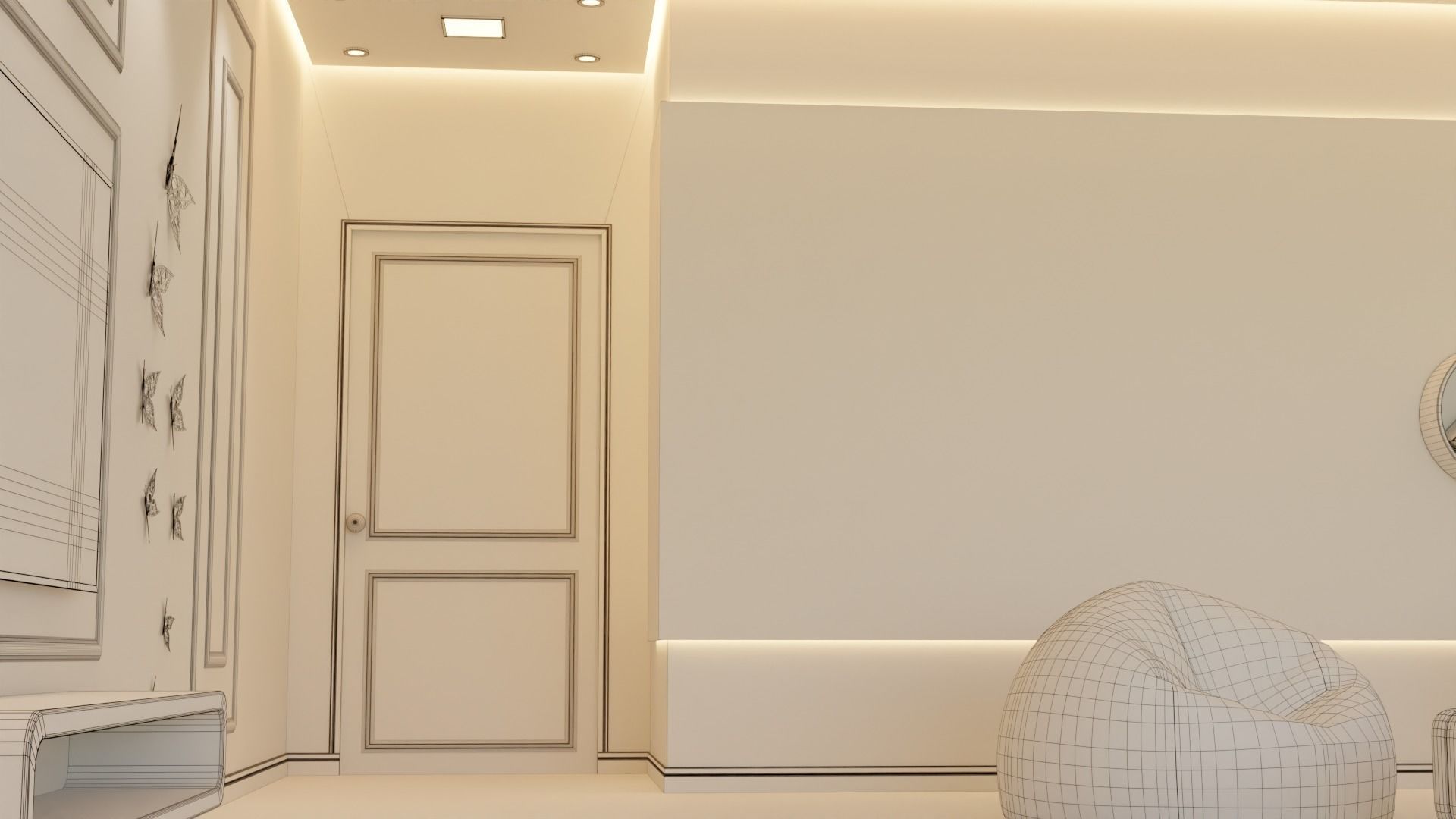 Living Room - 05 Low-poly 3D model_39