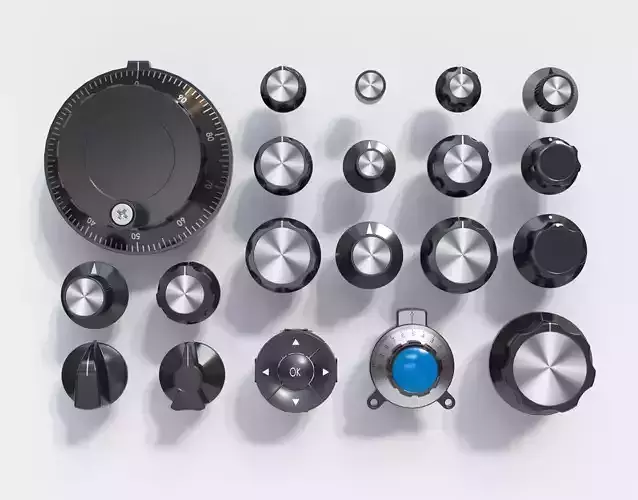 knob switch button 3D model