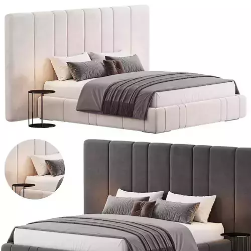  Cascata bed Low-poly 3D model