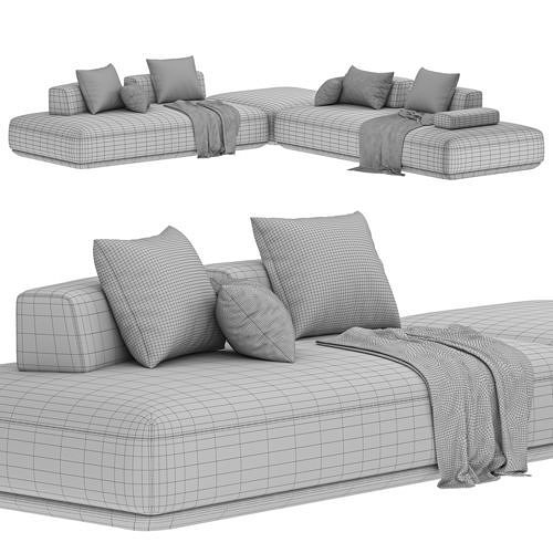 Yoko Sofa Low-poly 3D model 5