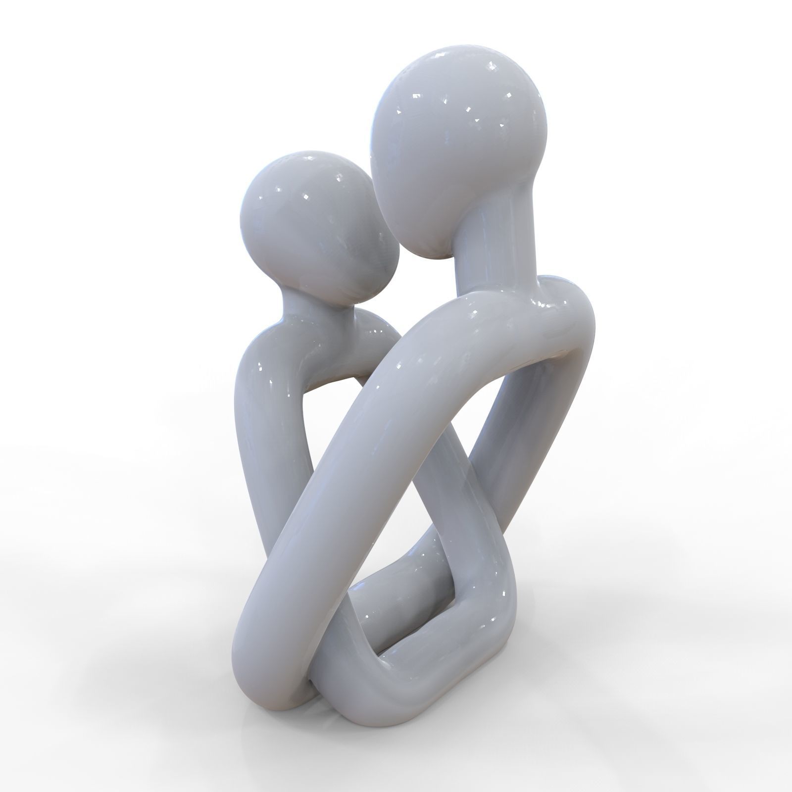 Embrace- 3D Printable Couple Sculpture 3D print model_1