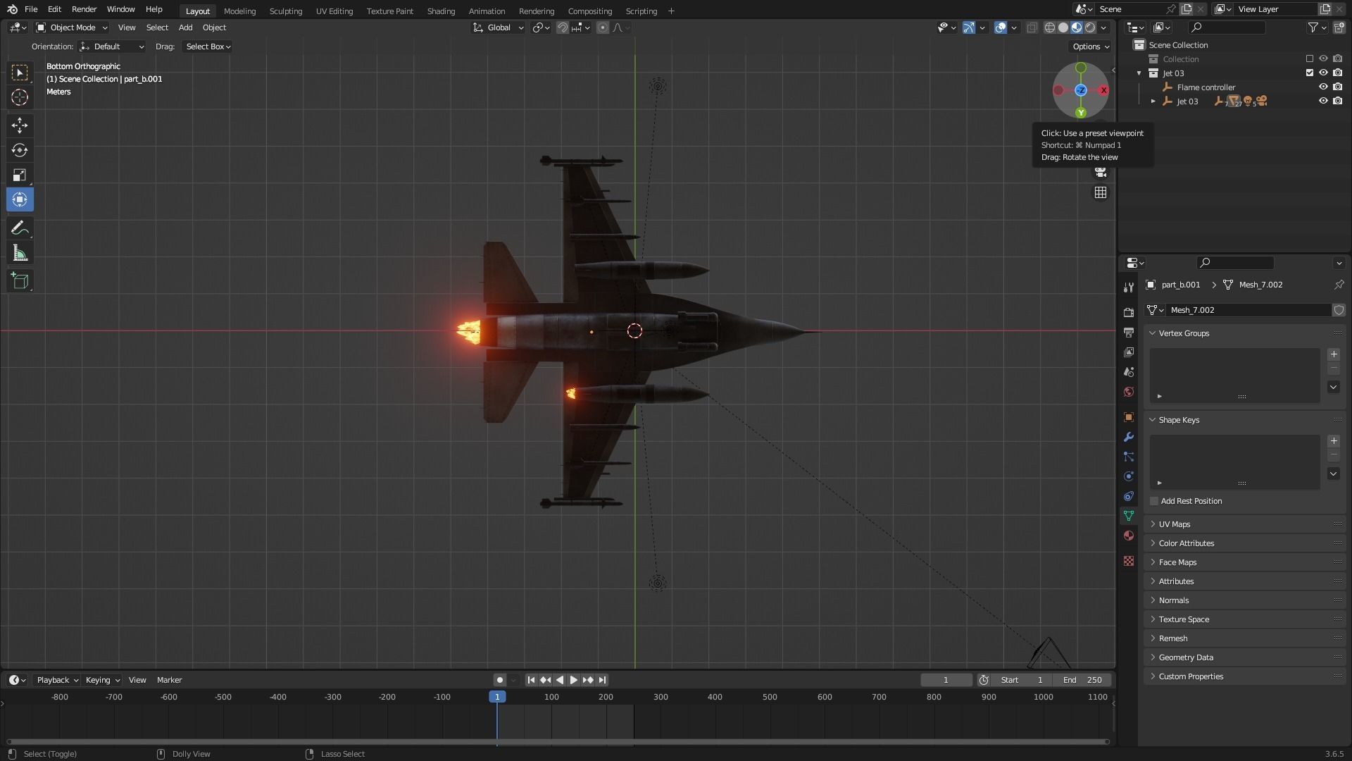 F16 super hornet Animated Low-poly 3D model_8