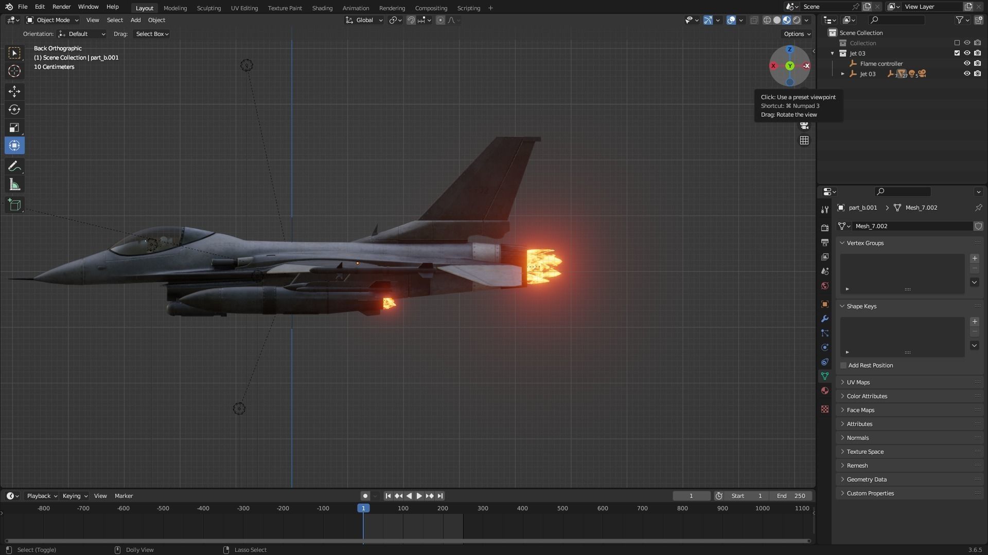 F16 super hornet Animated Low-poly 3D model_5