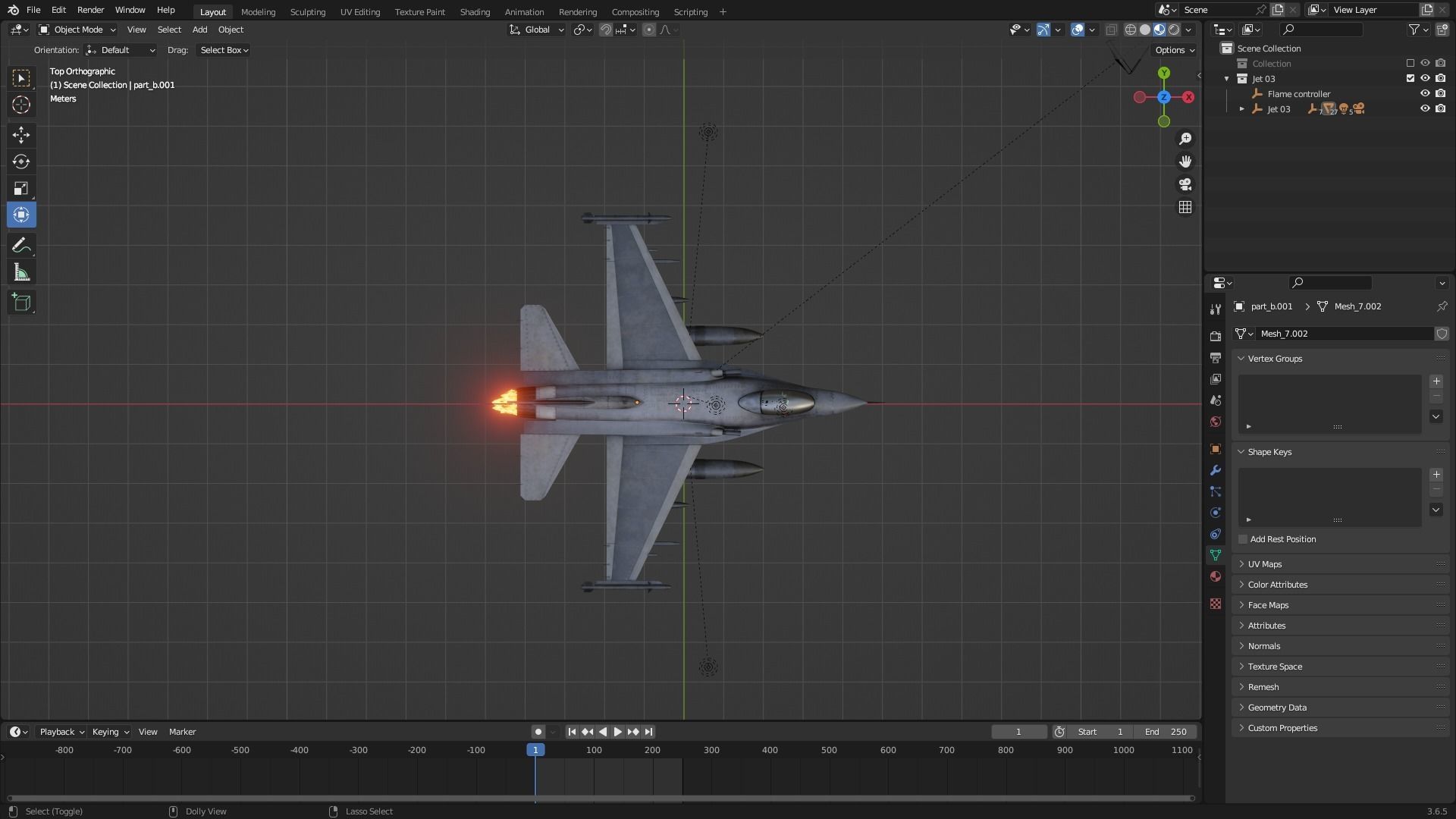 F16 super hornet Animated Low-poly 3D model_7