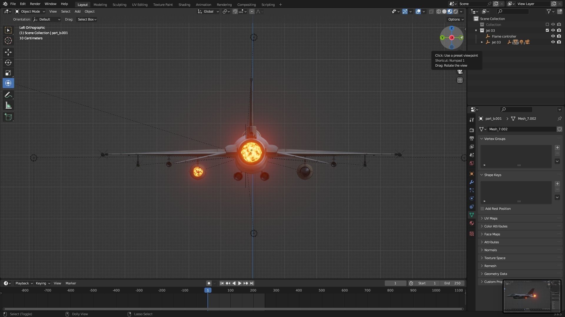 F16 super hornet Animated Low-poly 3D model_6