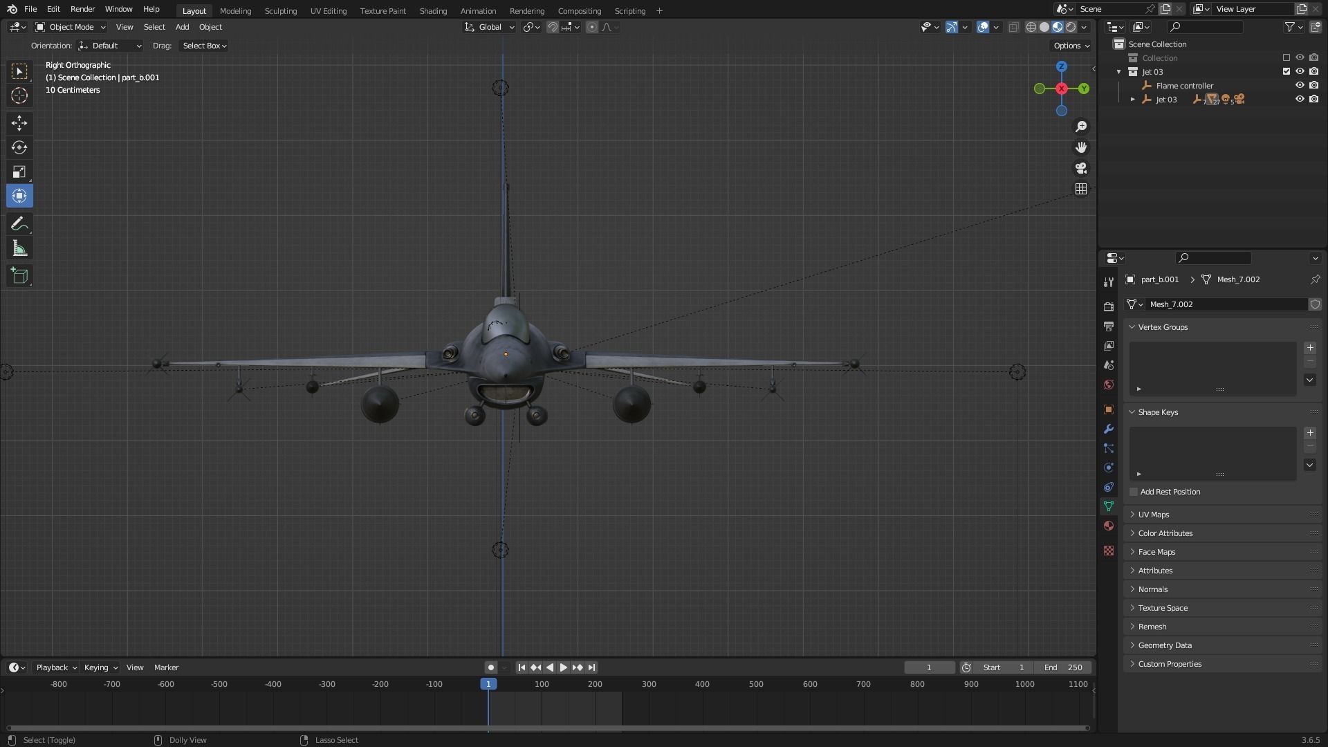 F16 super hornet Animated Low-poly 3D model_4