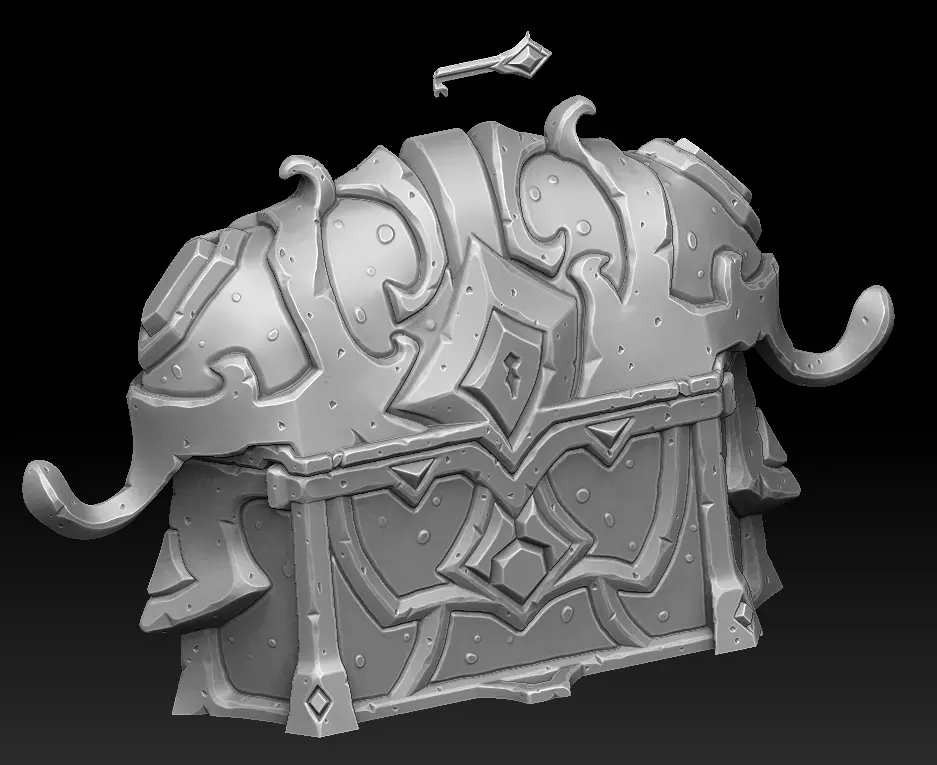 Mountain chest 3d print 3D print model