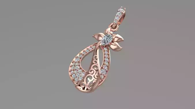 diamond Pendent 3d pritable model