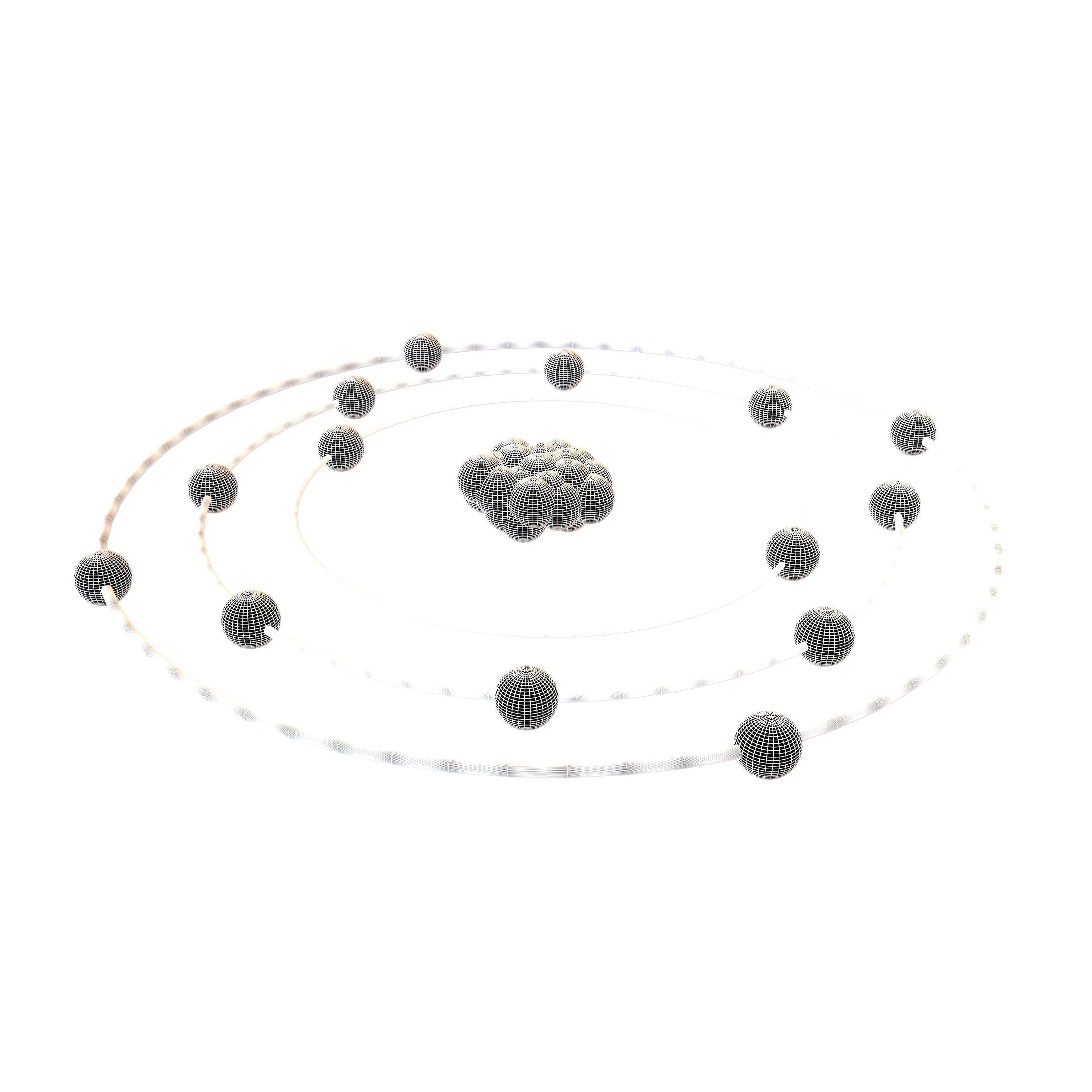 Silicon Chemical Element v1 001 Low-poly 3D model_6