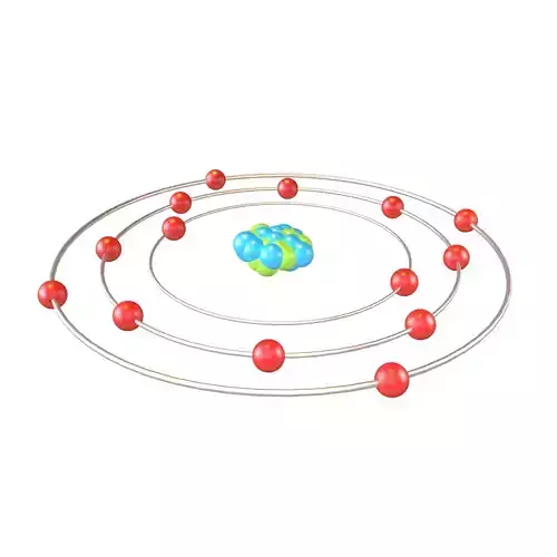 Silicon Chemical Element v1 002 Low-poly 3D model
