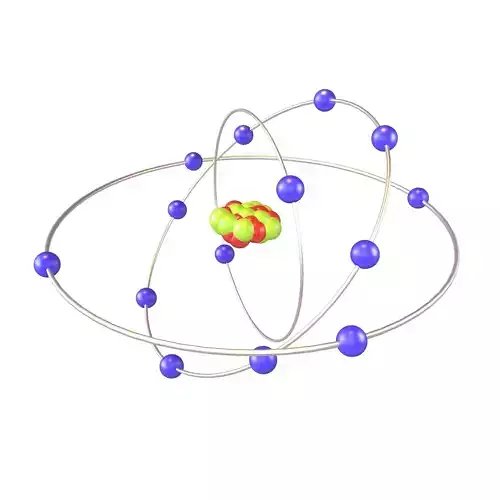 Silicon Chemical Element v2 003 Low-poly 3D model