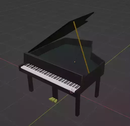 cartoon piano