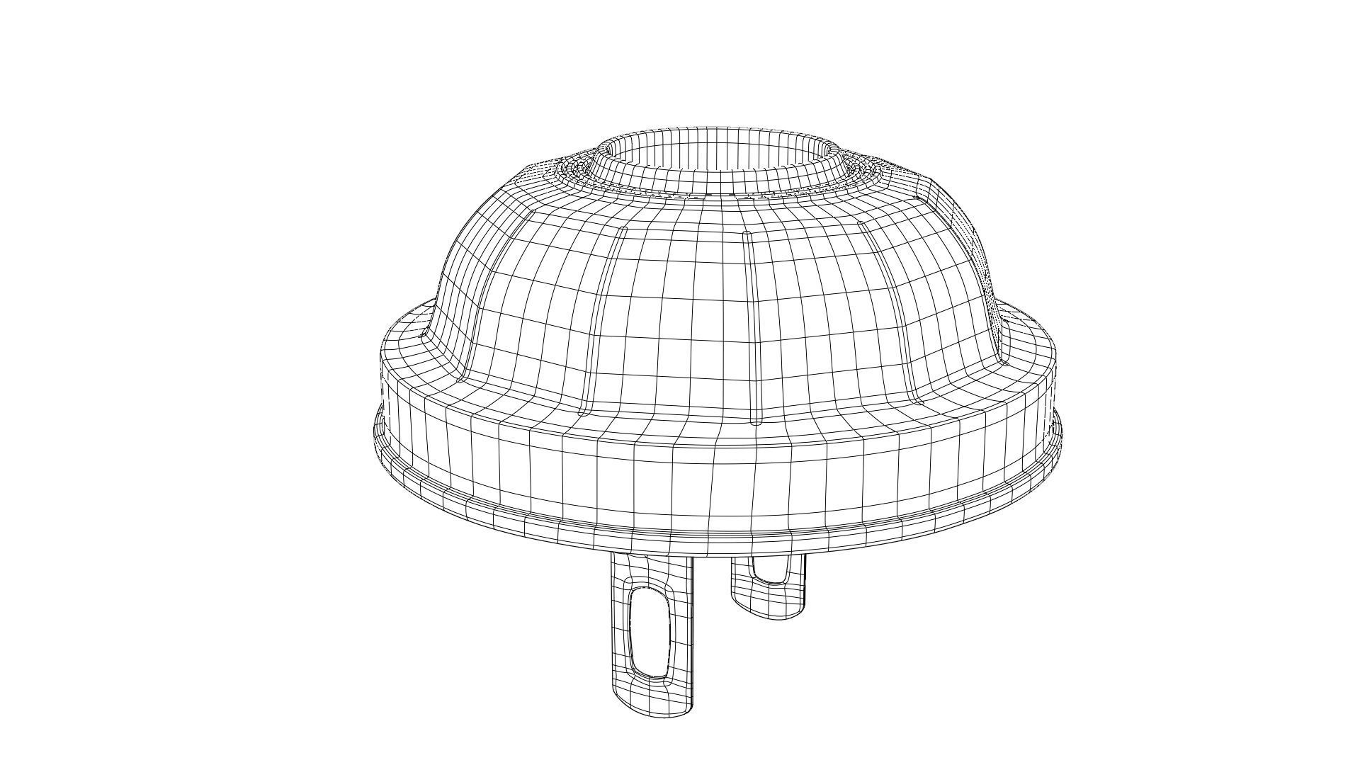 Vintage bakelite power plug 3D model_12