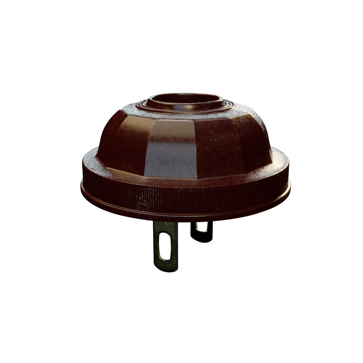 Vintage bakelite power plug 3D model_9