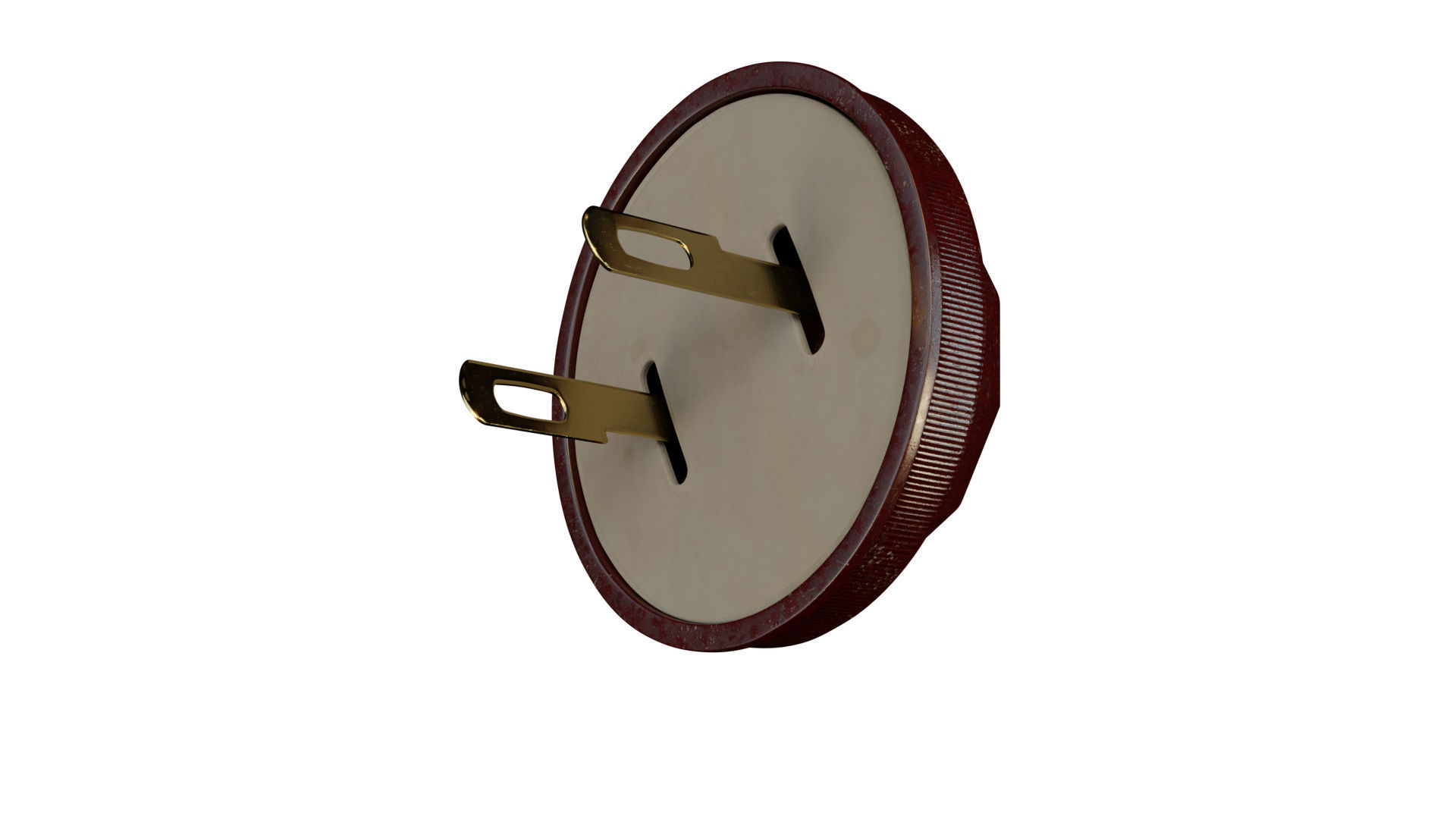 Vintage bakelite power plug 3D model_8