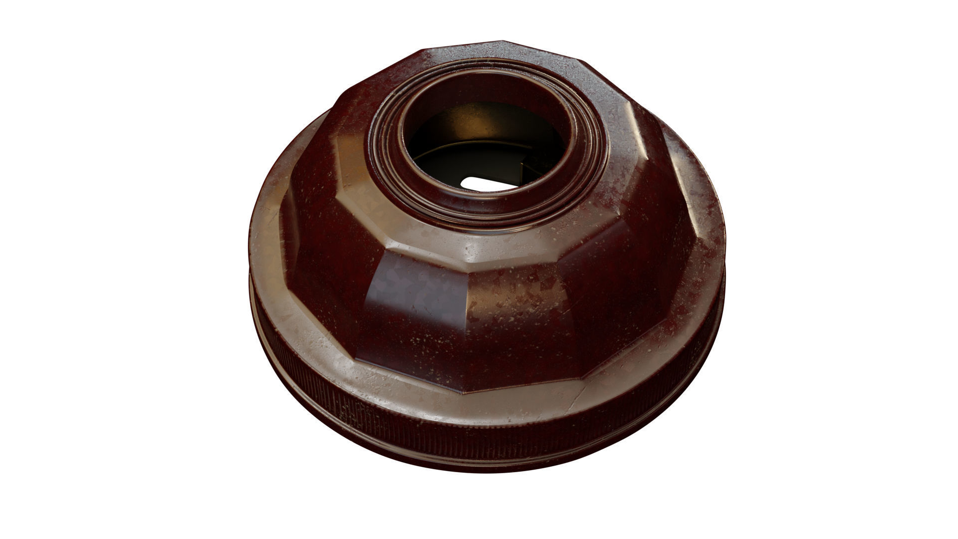 Vintage bakelite power plug 3D model_7