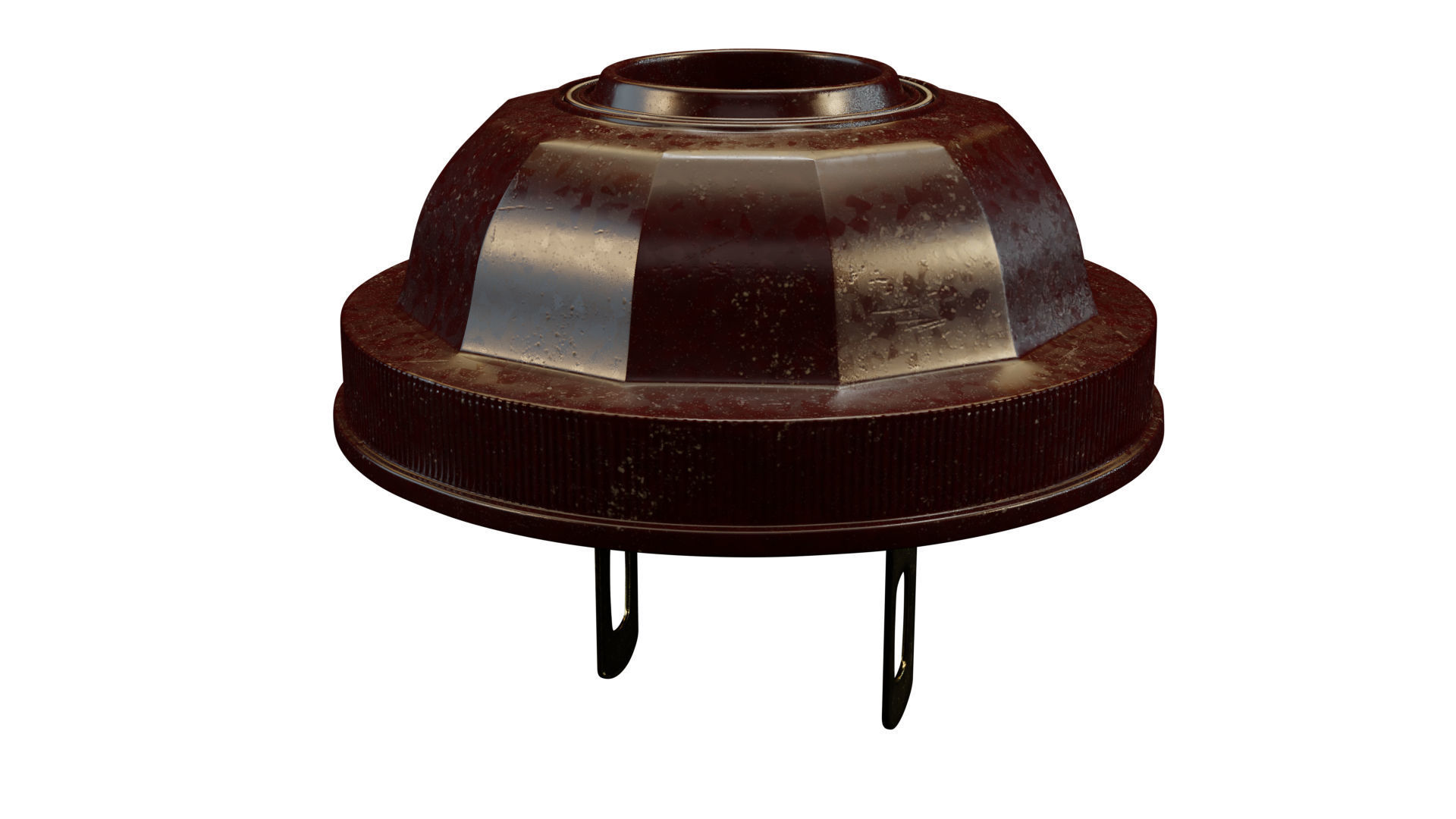 Vintage bakelite power plug 3D model_4