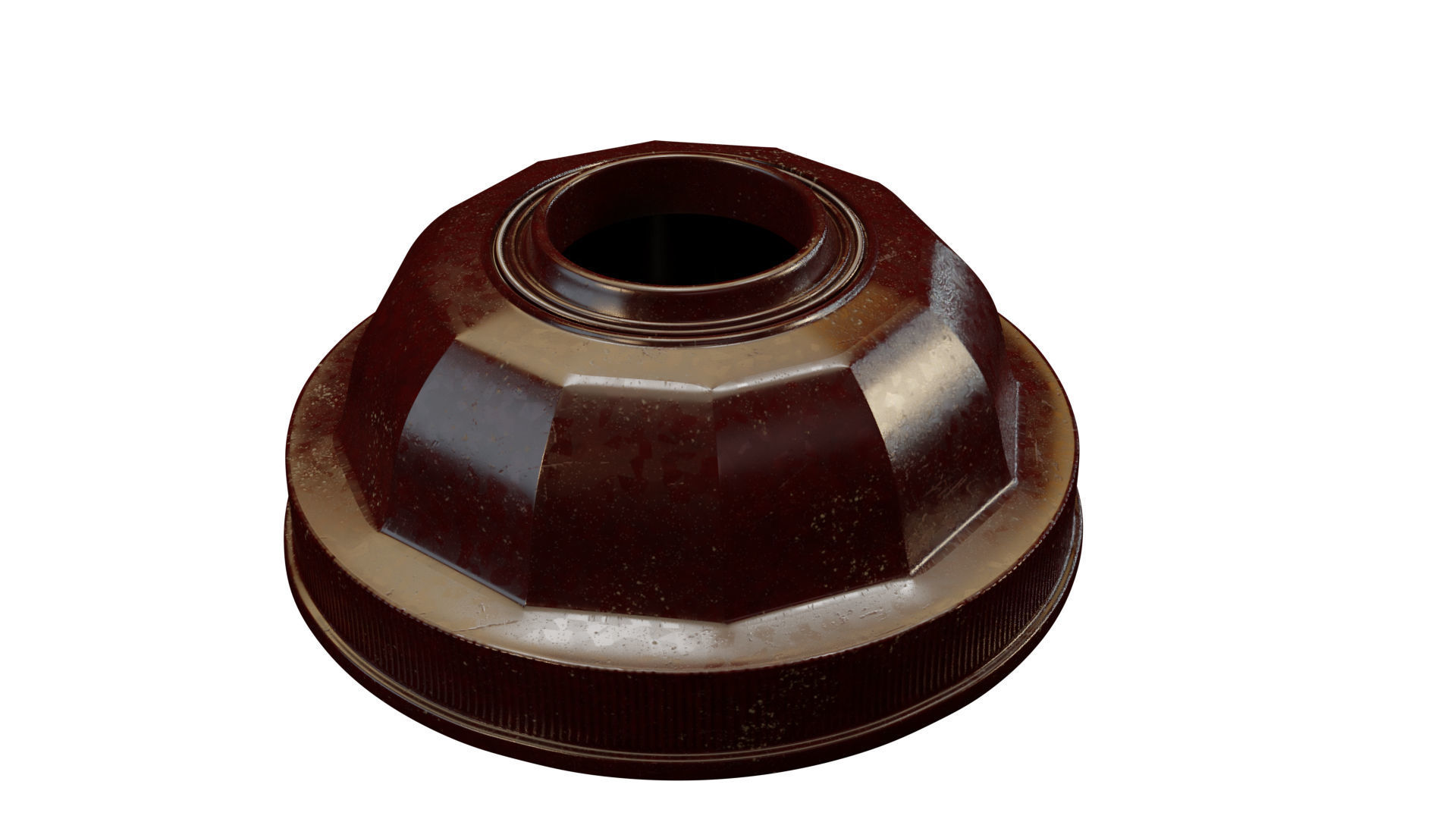 Vintage bakelite power plug 3D model_5