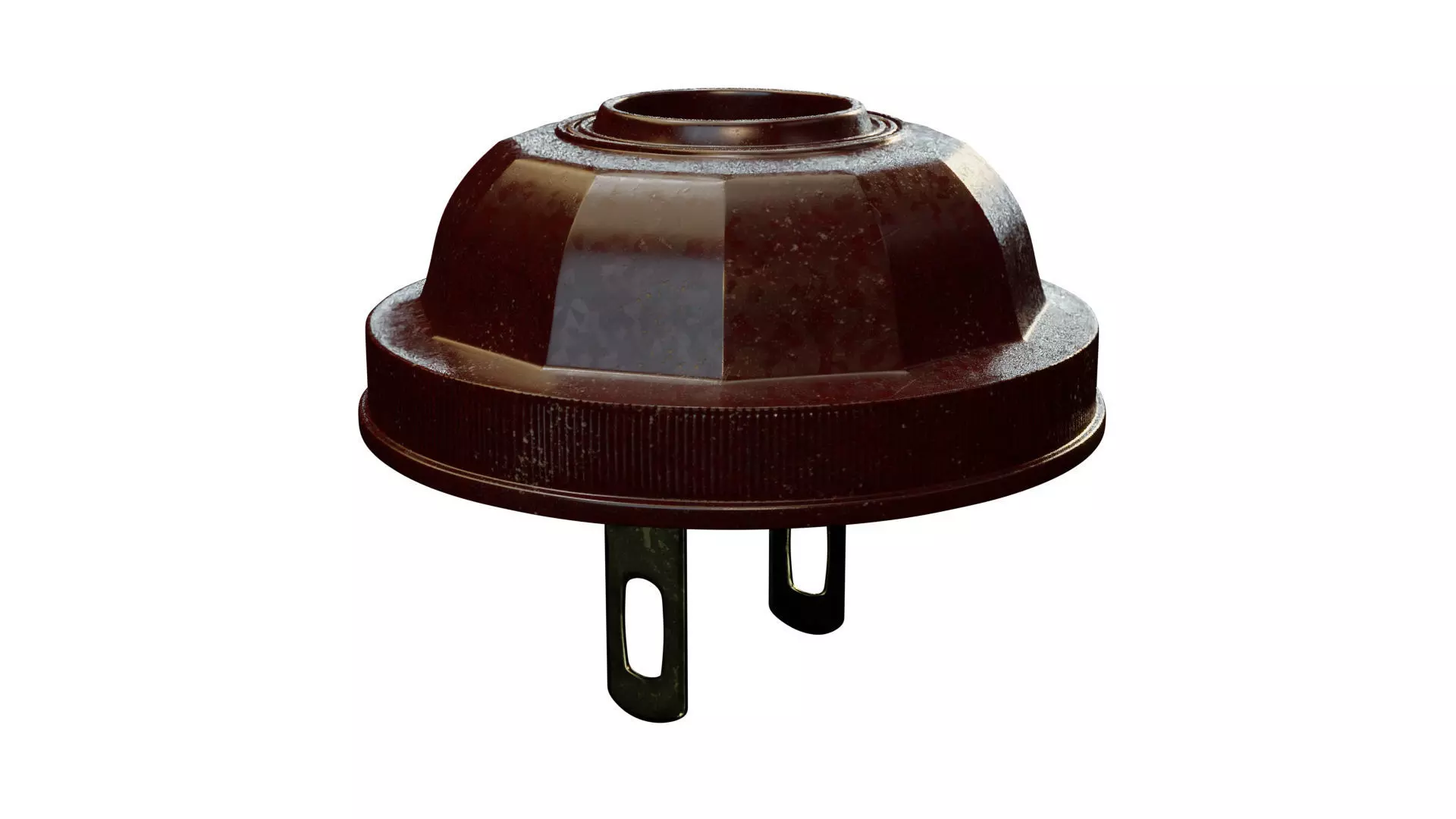 Vintage bakelite power plug 3D model_0