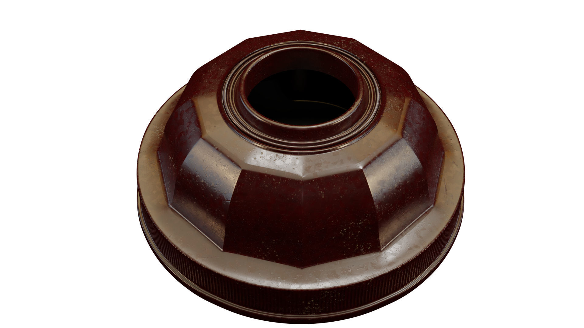 Vintage bakelite power plug 3D model_3