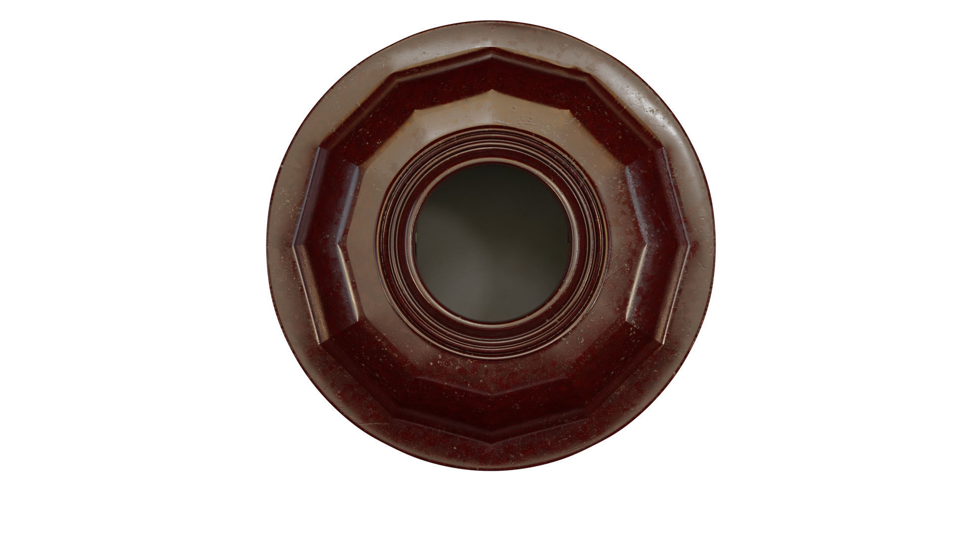 Vintage bakelite power plug 3D model_1