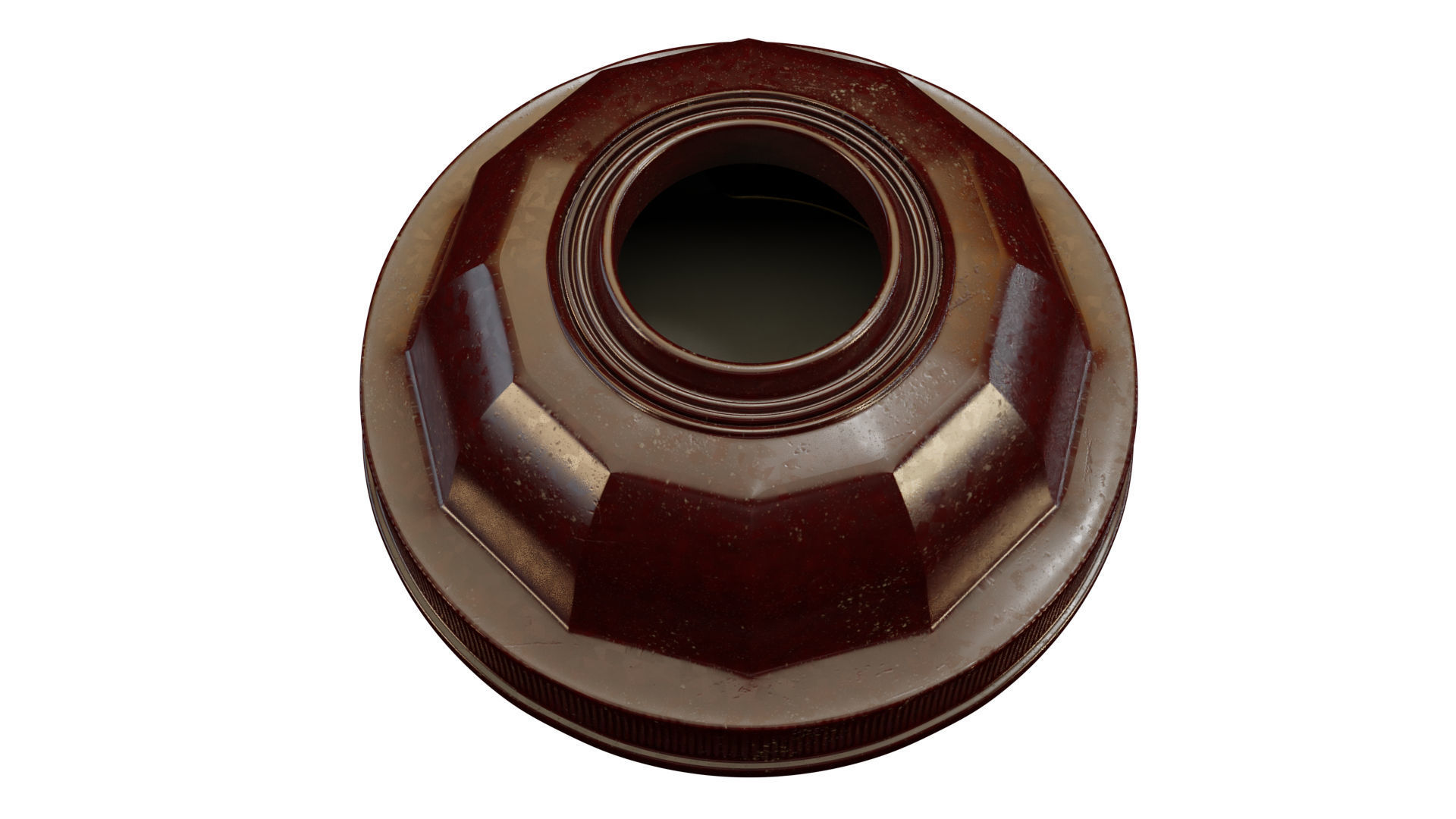 Vintage bakelite power plug 3D model_2