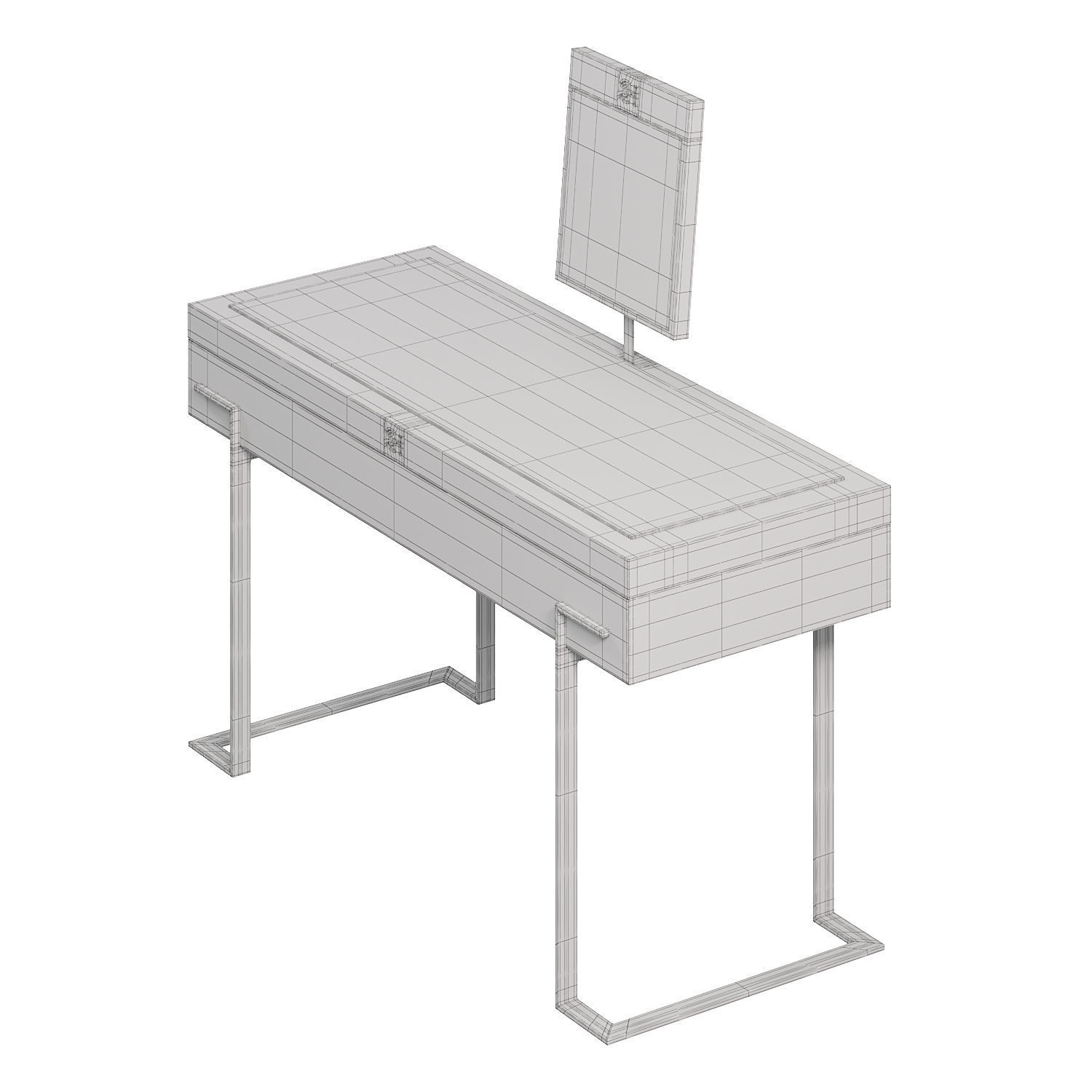 Contemporary Dressing Table by LuxDeco 3D model_2